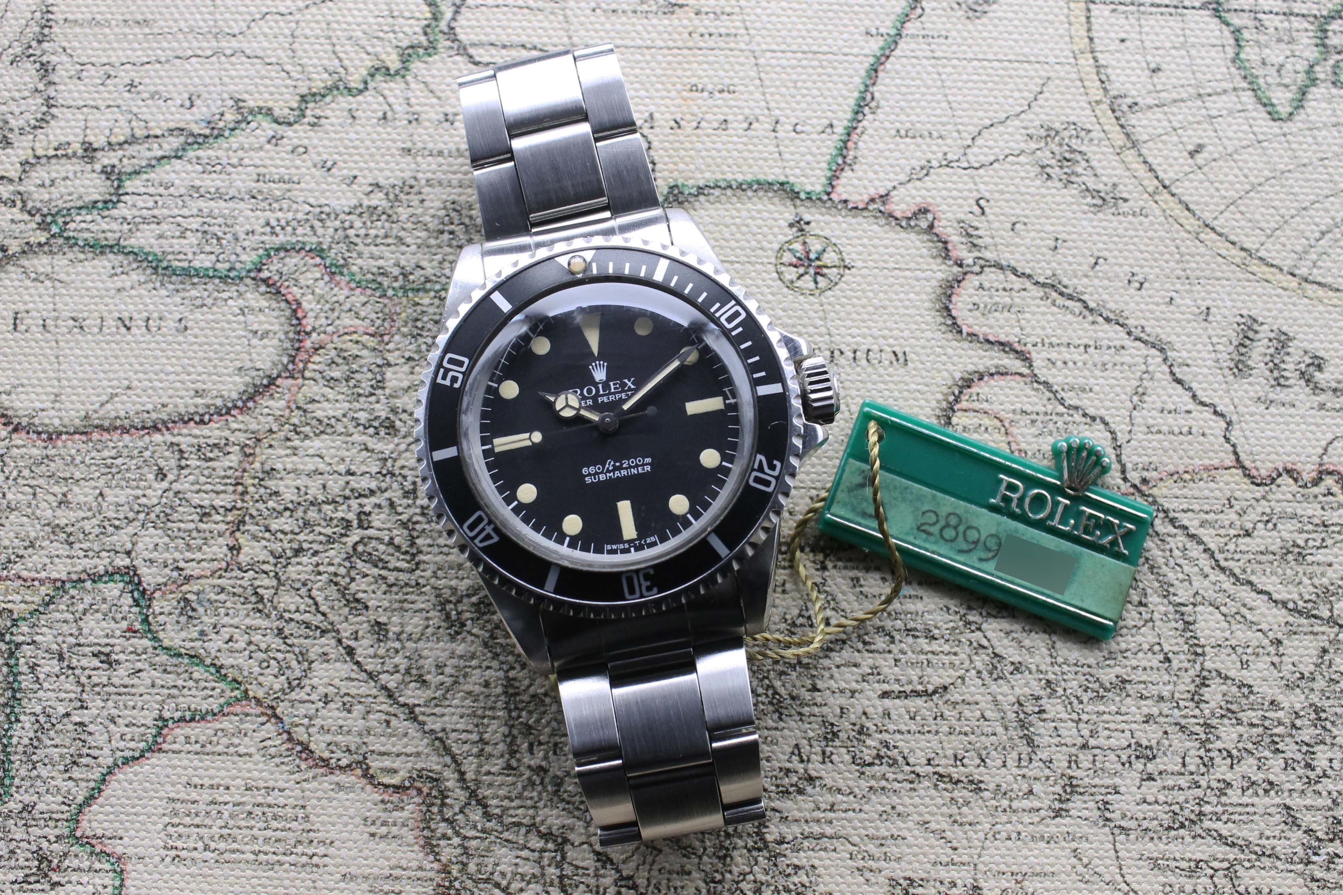 1972 Rolex Submariner Serif Dial Unpolished & Like New Ref. 5513