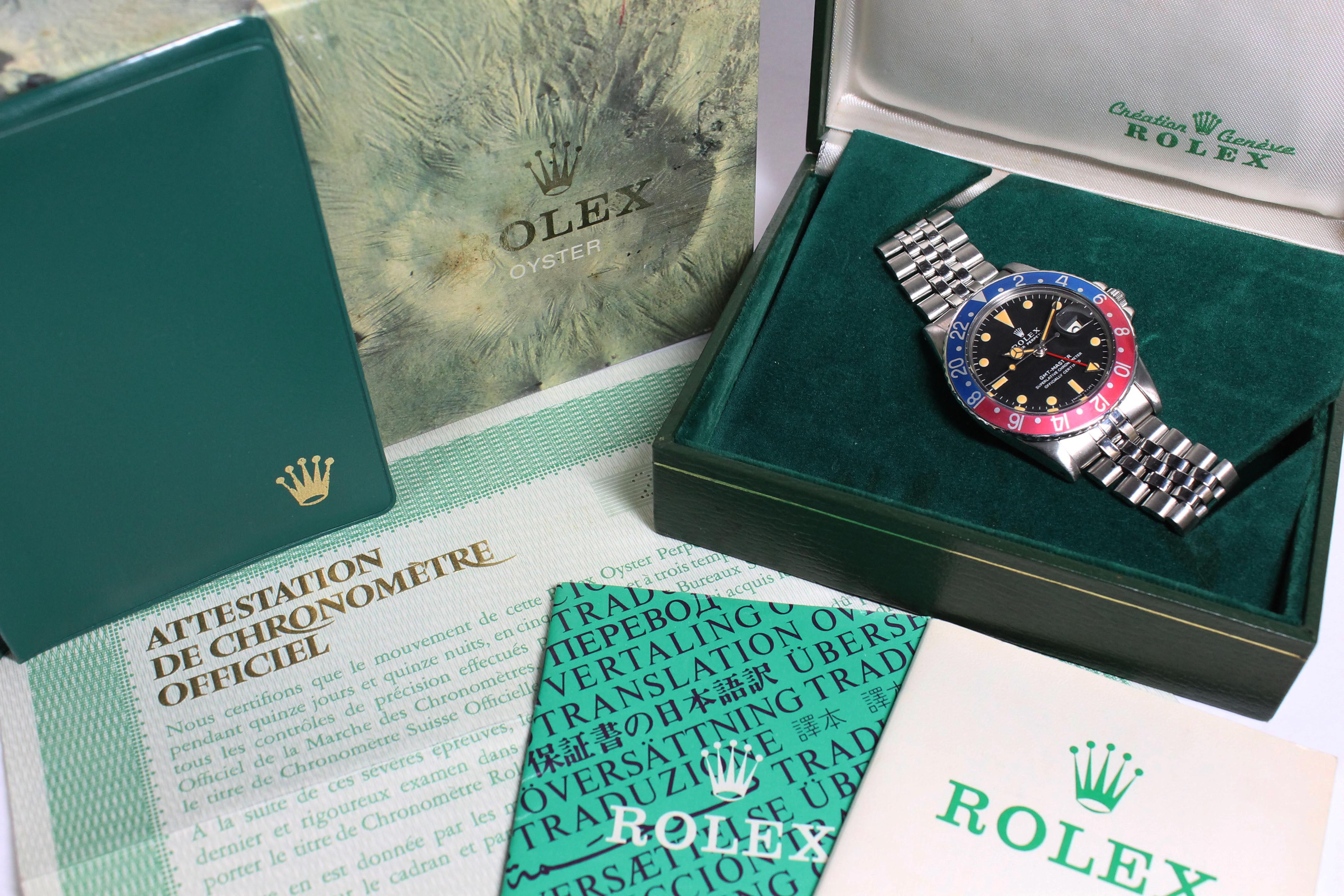 1971 Rolex GMT Master MK1 Ref. 1675 (Full Set)