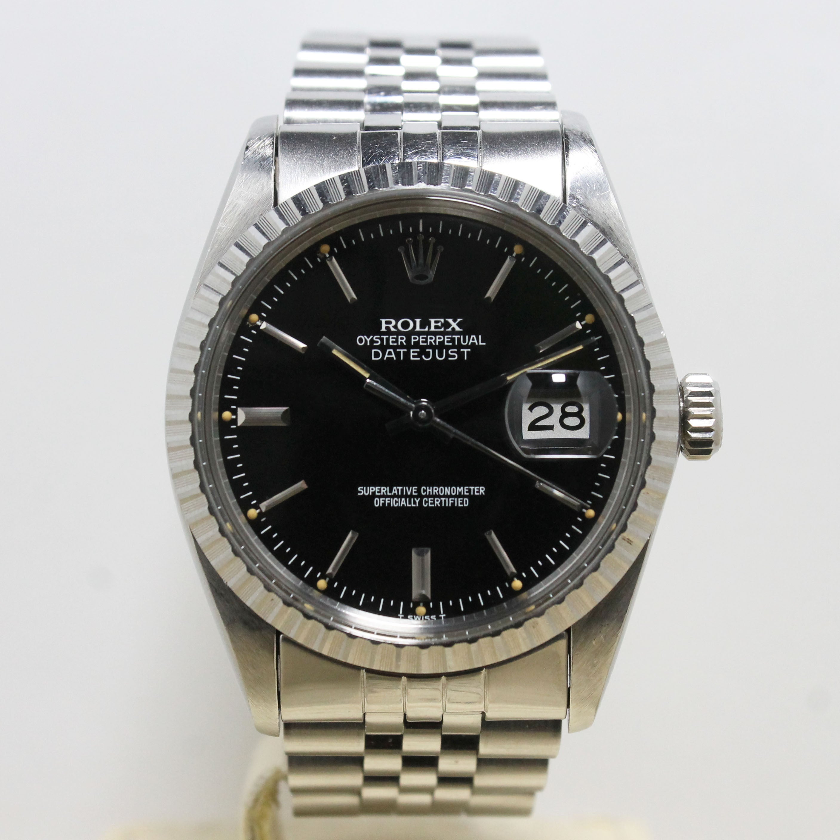 1980 Rolex Datejust Black Glossy Dial Ref. 16030