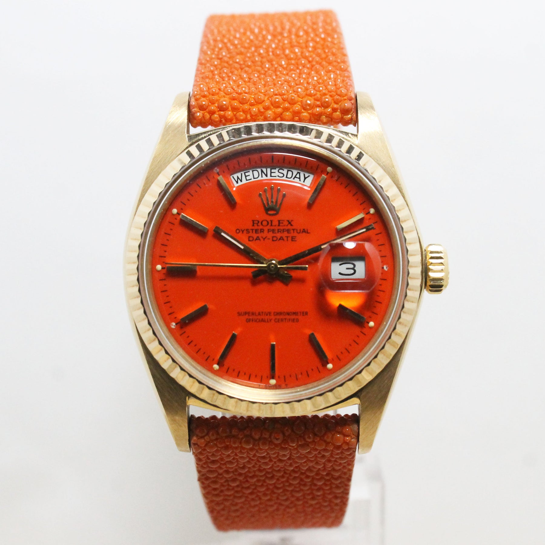 1978 Rolex Day Date Tangerine Stella Dial Ref. 1803