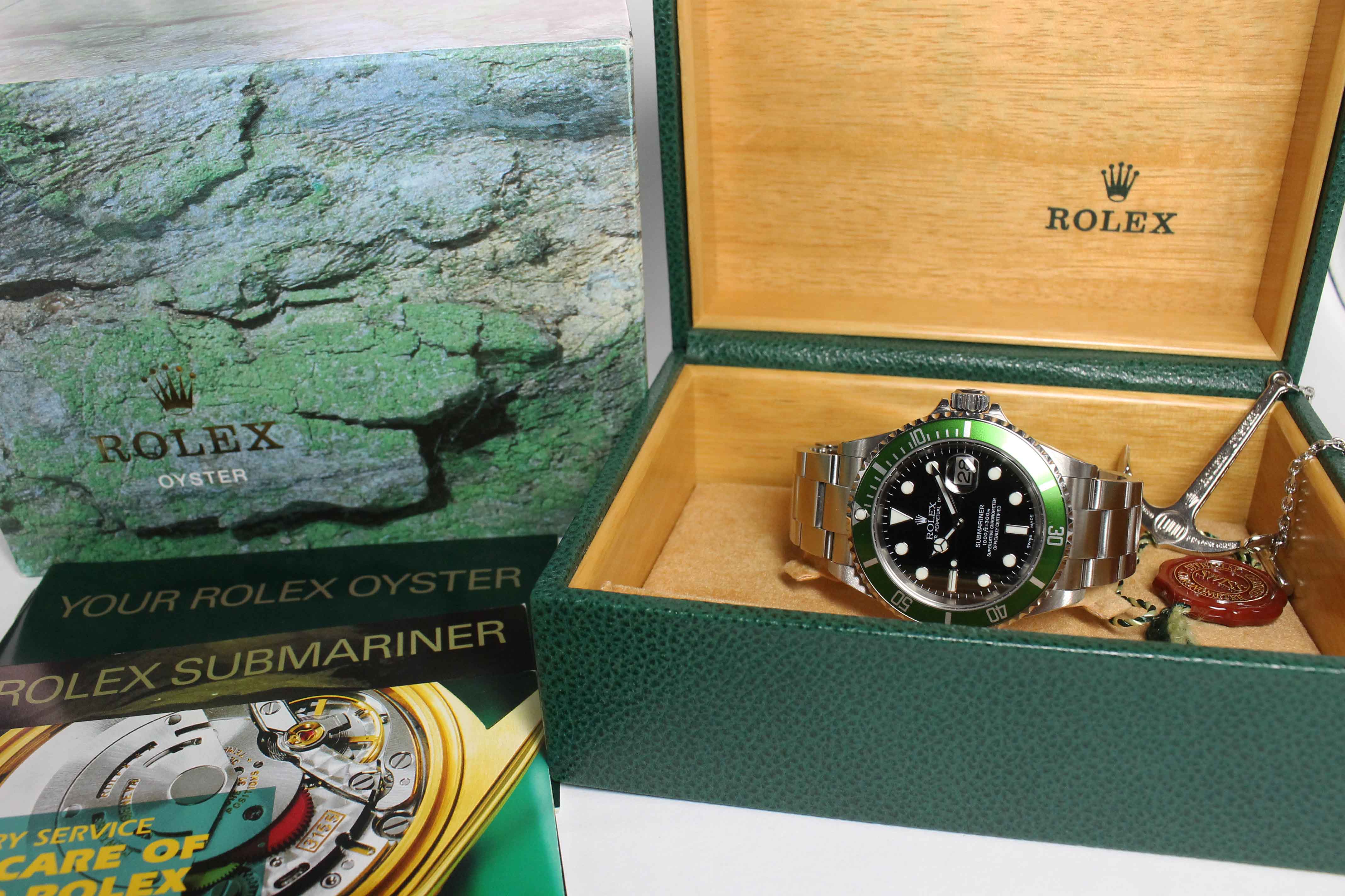 2004 Rolex Submariner 50th Anniversary Flat 4 Unpolished Ref. 16610T