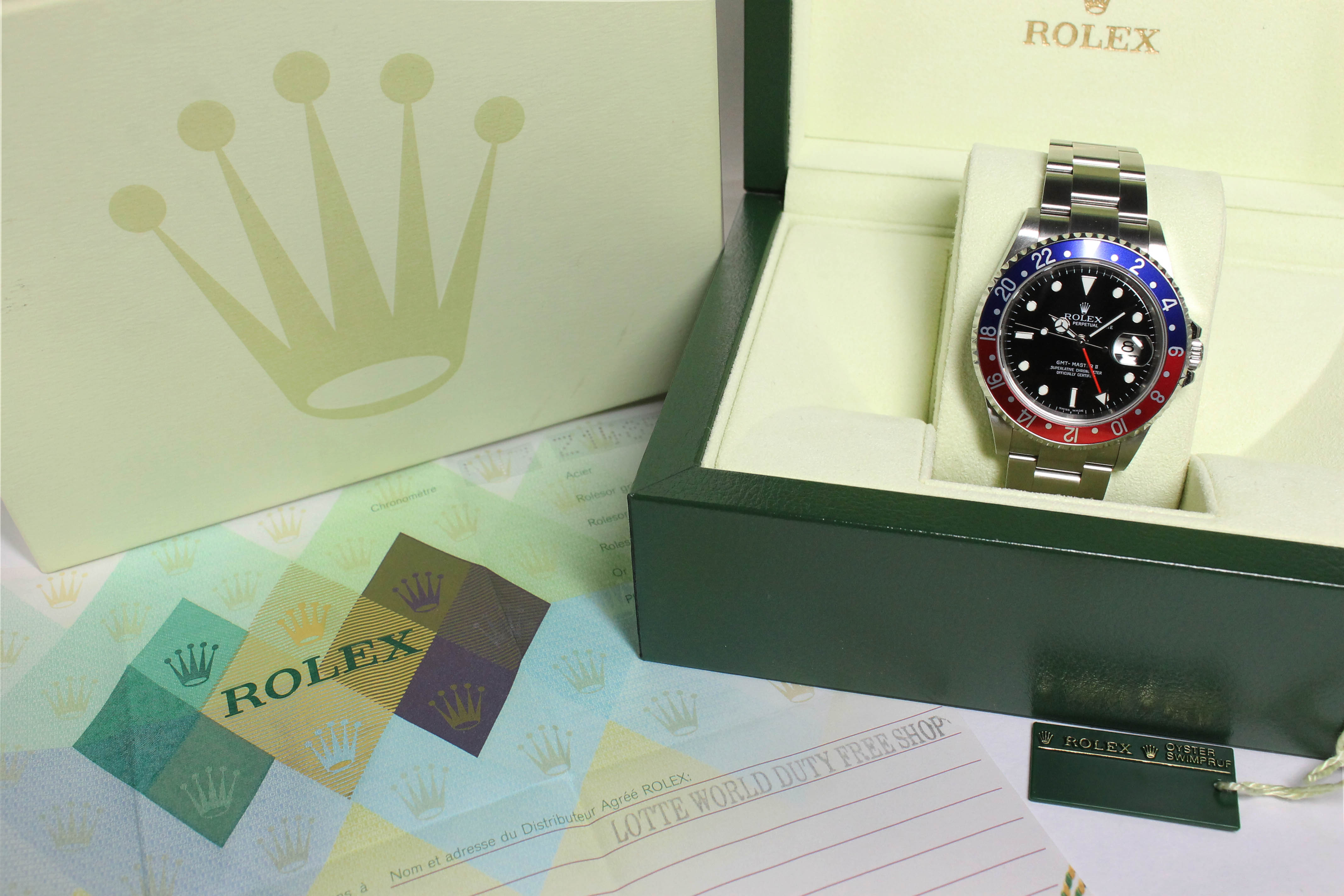 2006 Rolex GMT Master II Pepsi Ref. 16710 (Full Set)