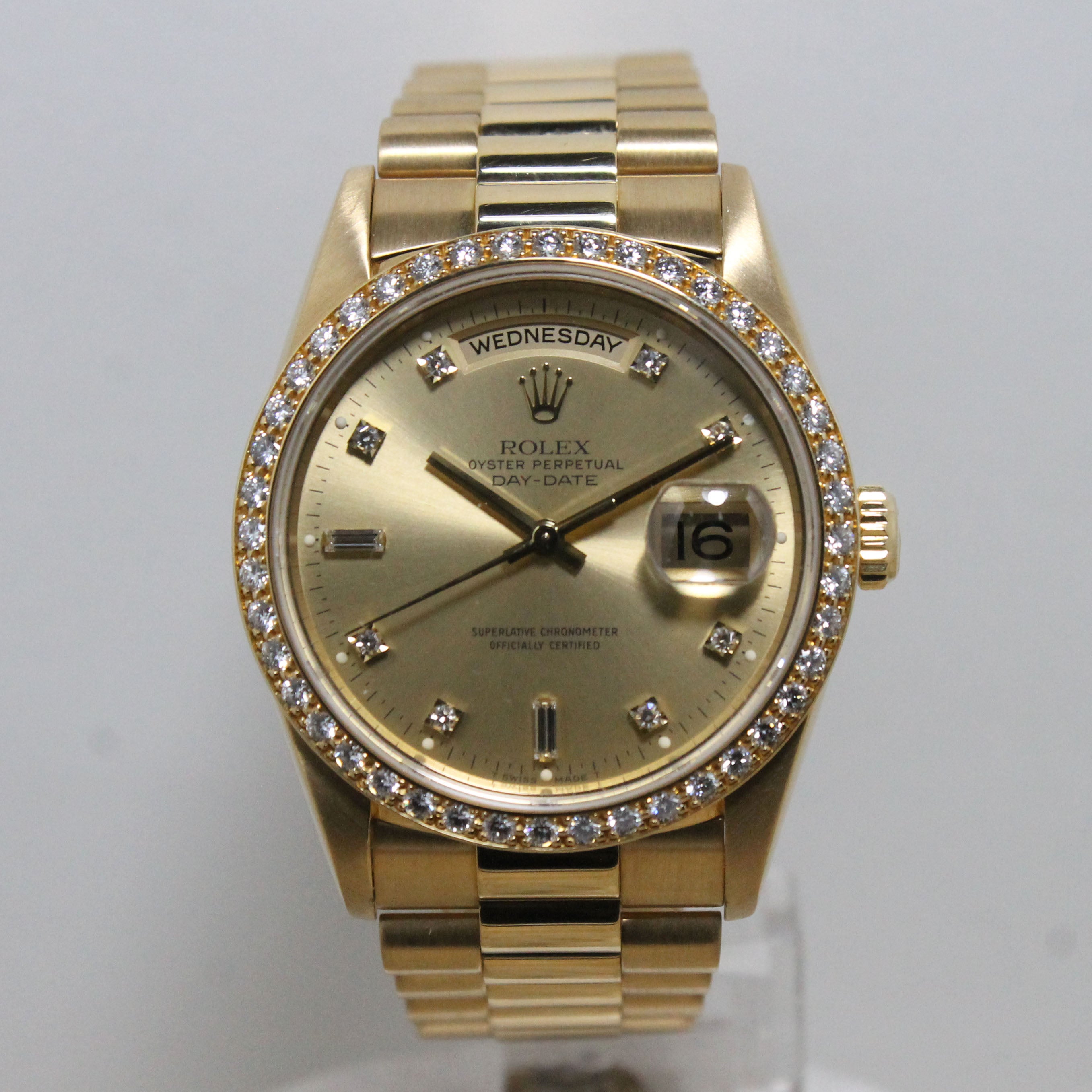 1994 Rolex Day Date with Diamond Dial Ref. 18348