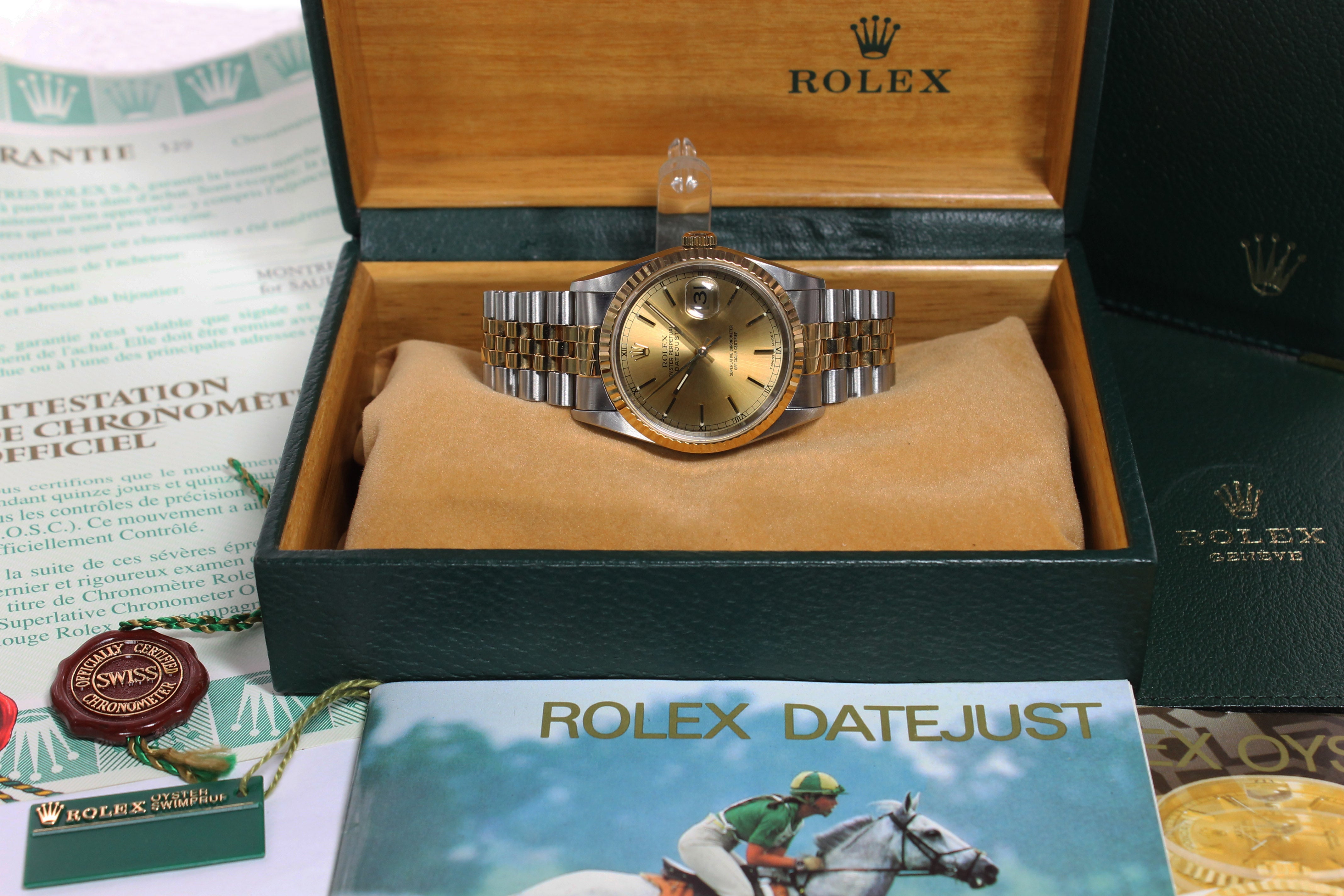 Rolex Datejust St/G Ref. 16233 Year 1996 (Full Set)