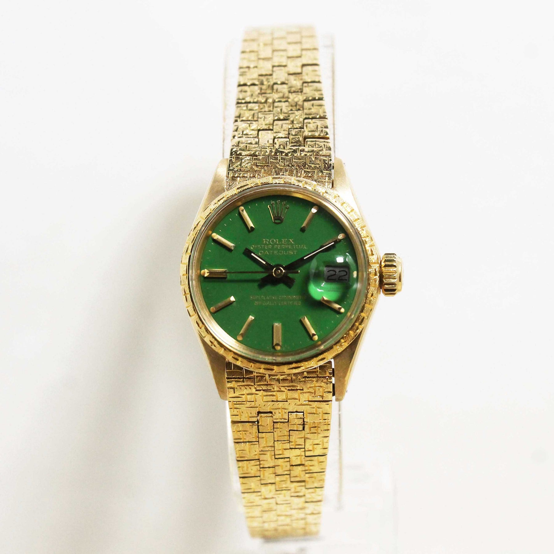 1975 Rolex Ladies Datejust Stella Green Ref. 6702