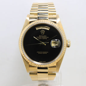 1986 Rolex Day Date Onyx Ref. 18038
