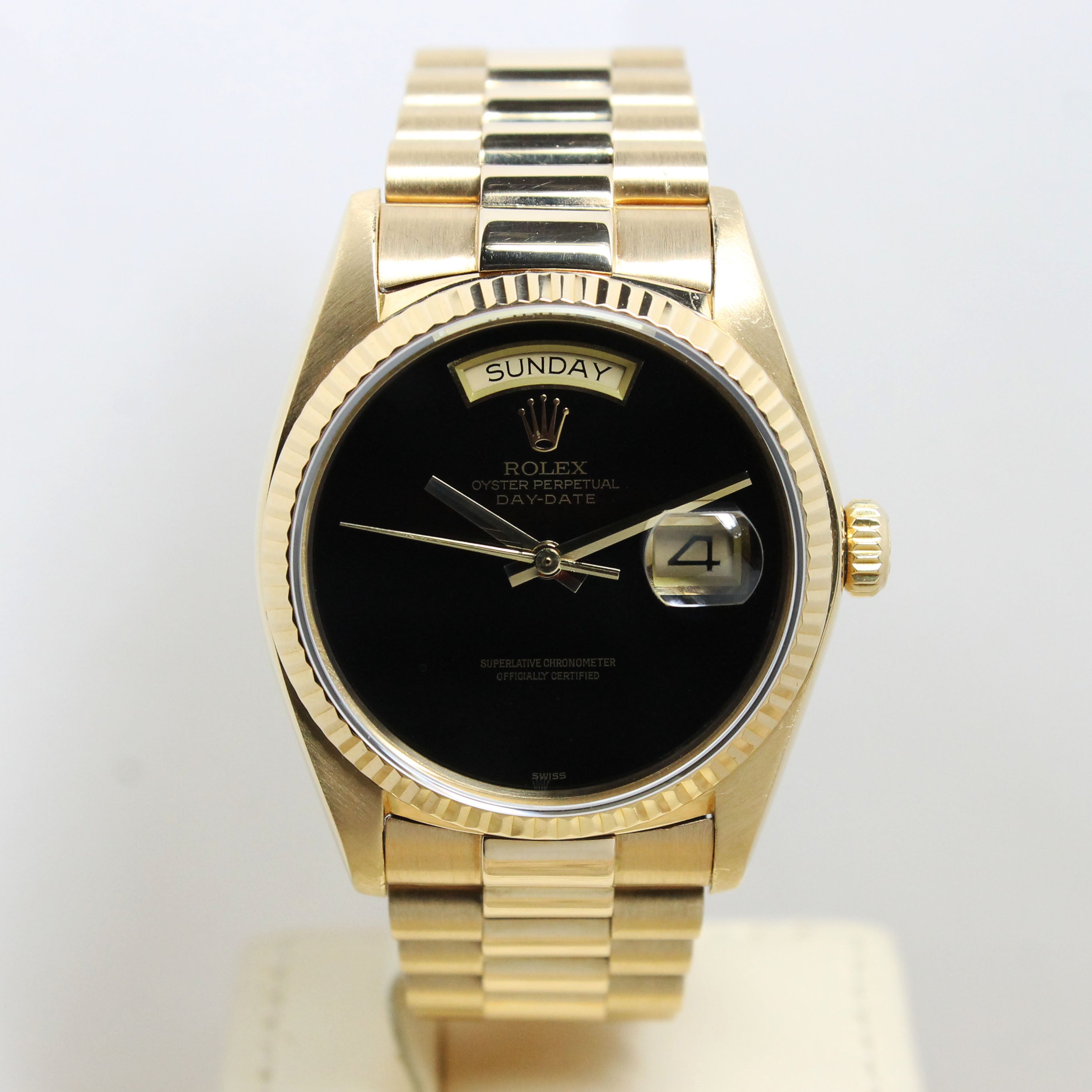 1986 Rolex Day Date Onyx Ref. 18038