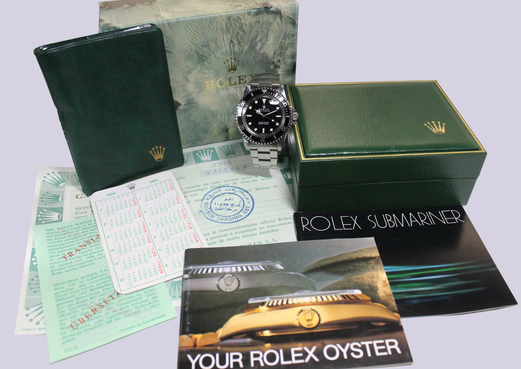 1984 Rolex Submariner from KSA Ref. 5513 (Full Set)