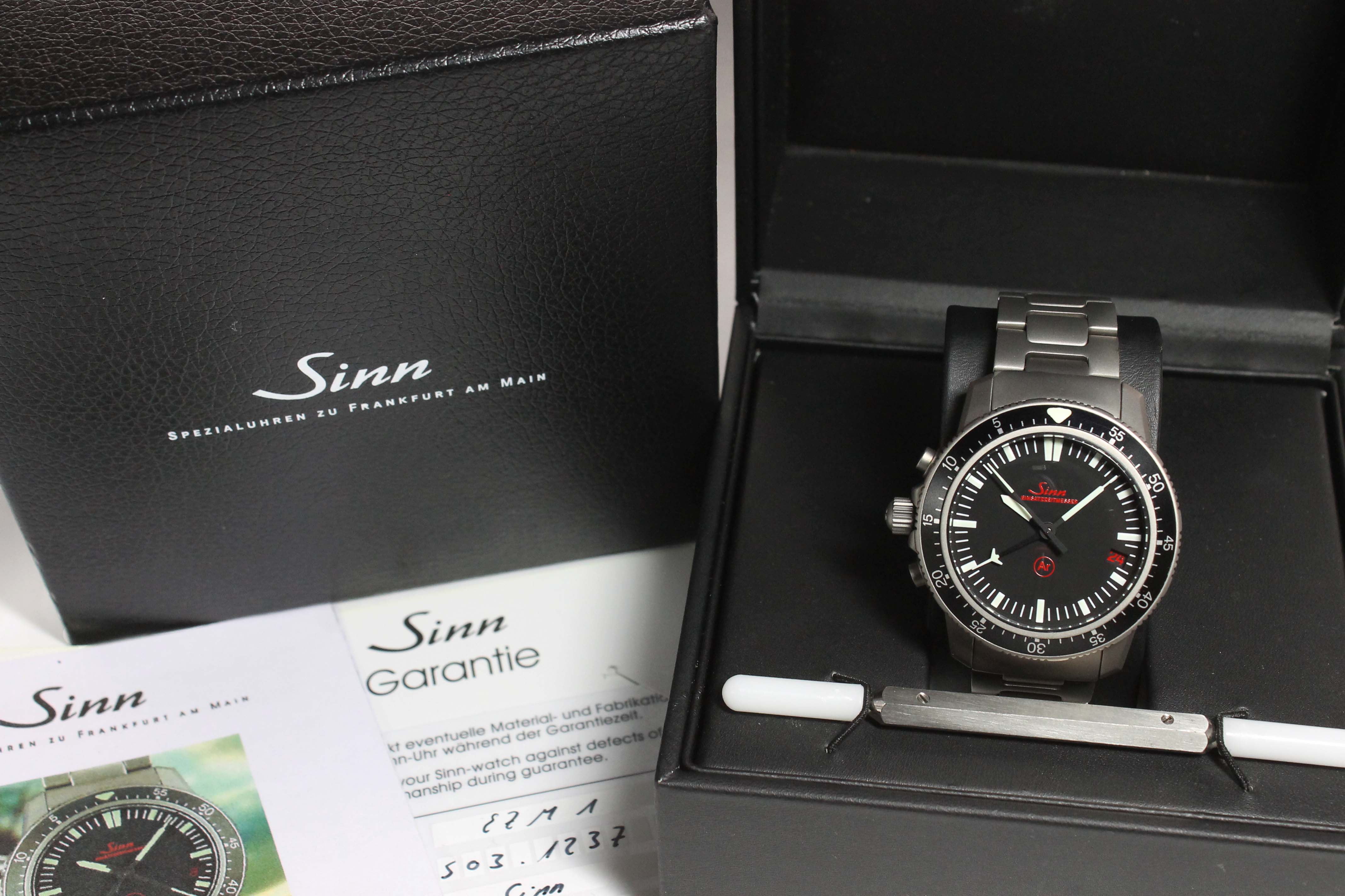 2002 Sinn Titanium Chronograph Ref. EZM1 (Full Set)