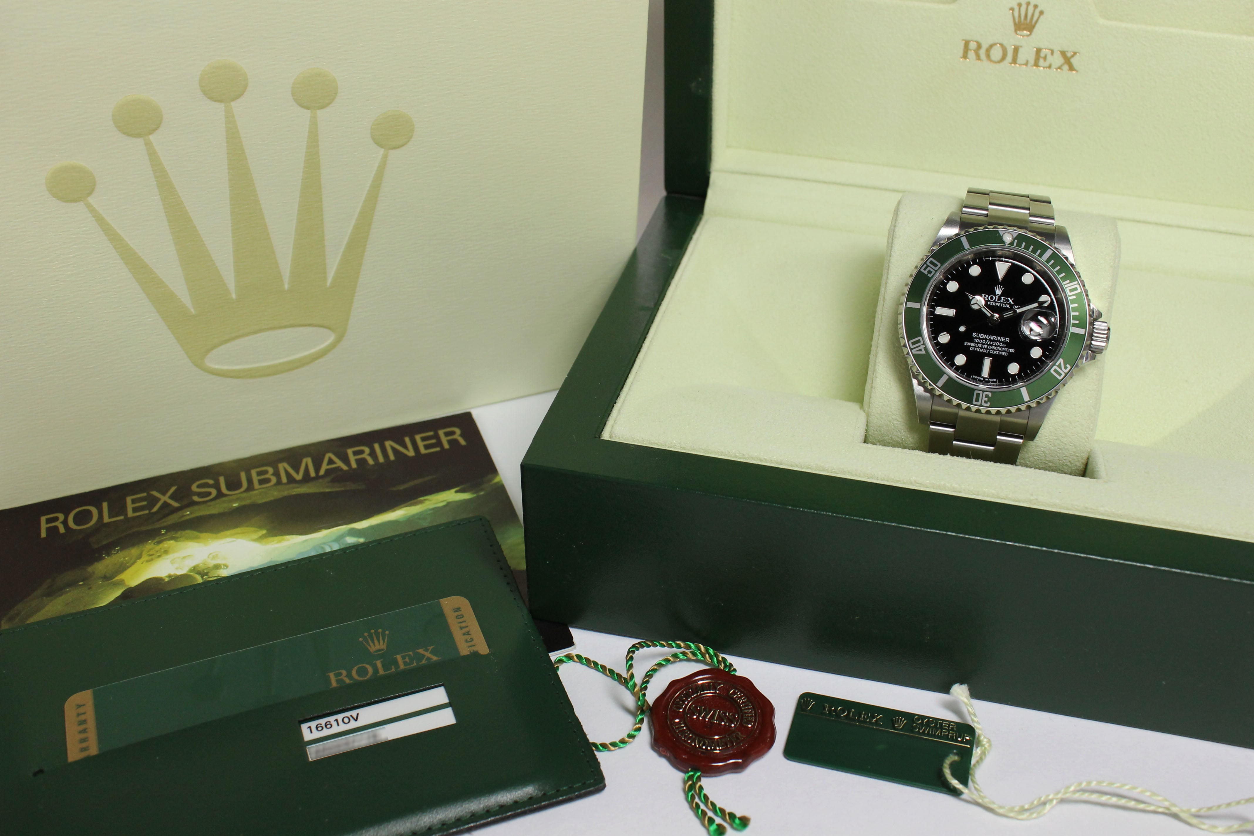 Rolex Submariner 50th Anniversary Ref. 16610LV Year 2007 (Full Set)