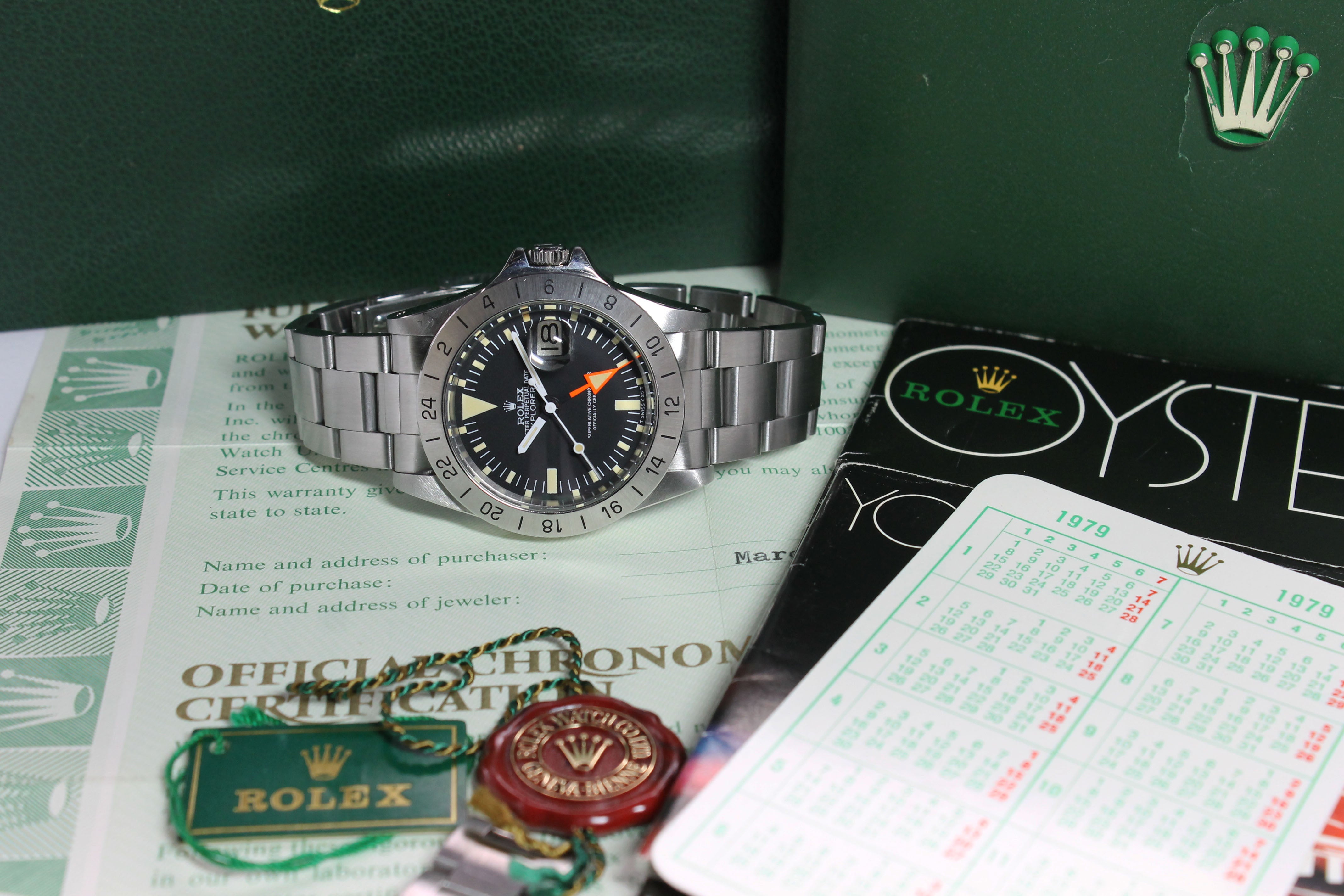 Rolex Explorer II Ref. 1655 Year 1979 (Full Set)