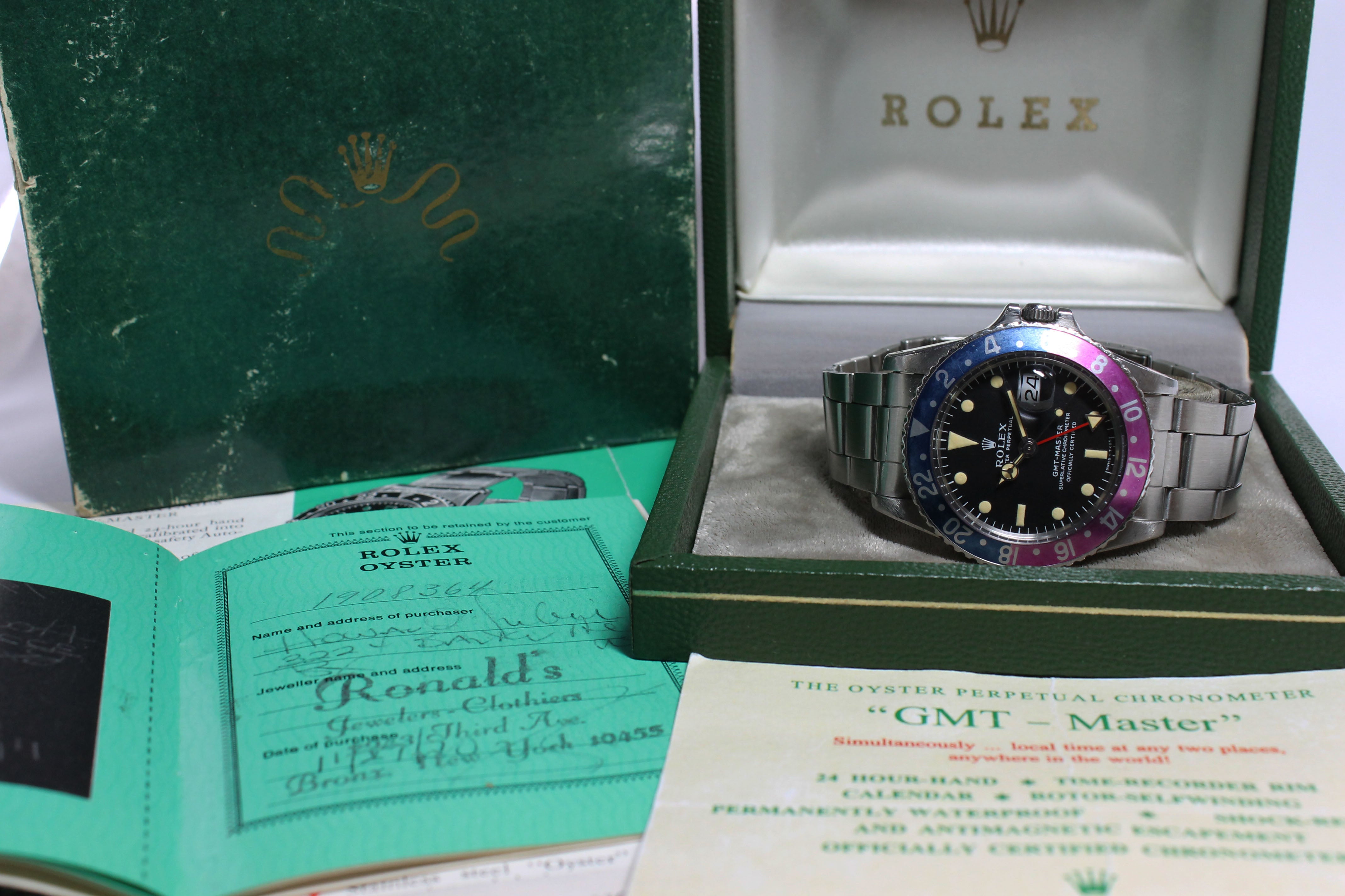 Rolex GMT Master MK1 Ref. 1675 Year 1968 (Full set)