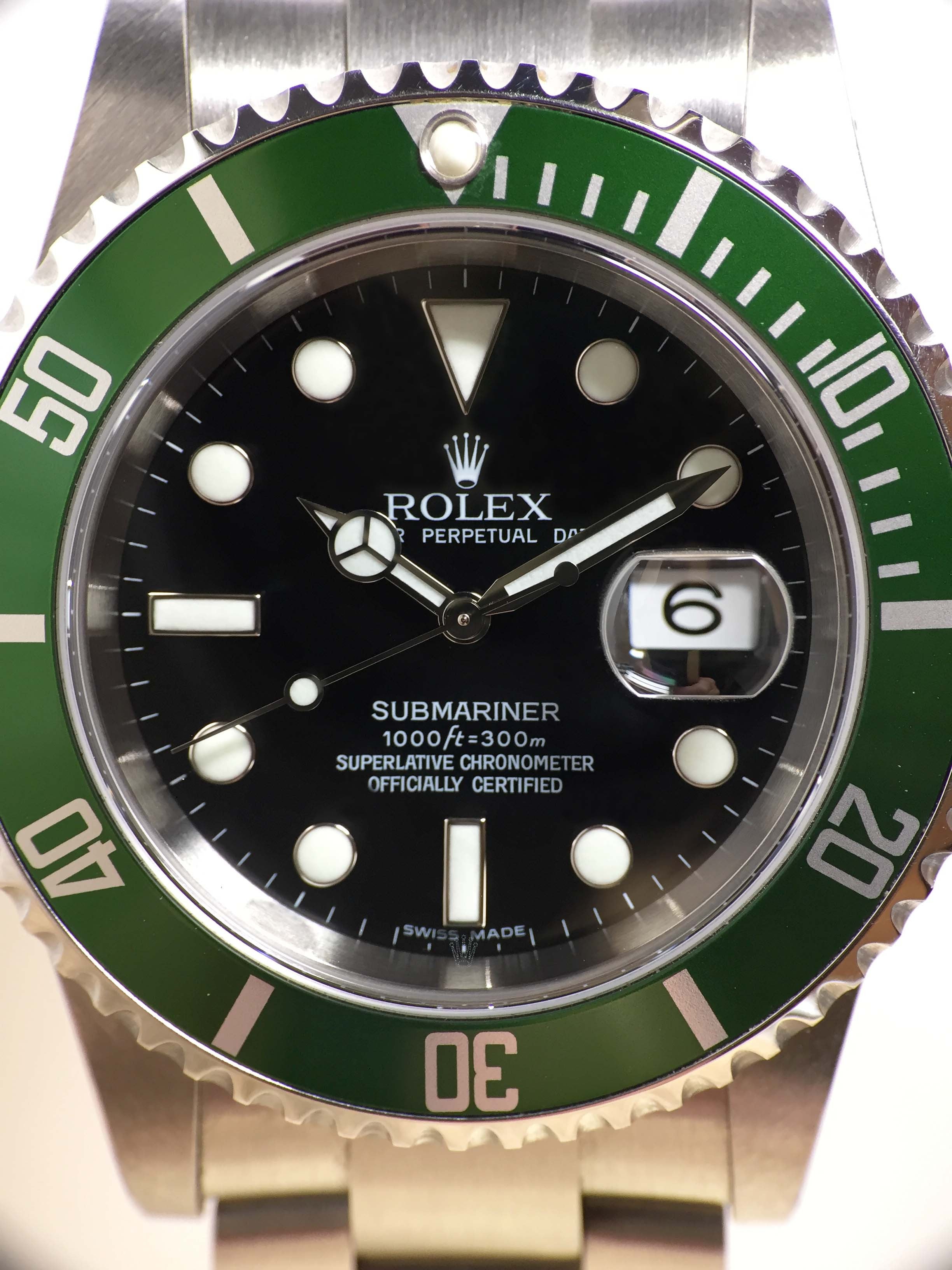 Rolex Submariner Anniversary NOS Ref. 16610LV Year 2006 (Full Set)