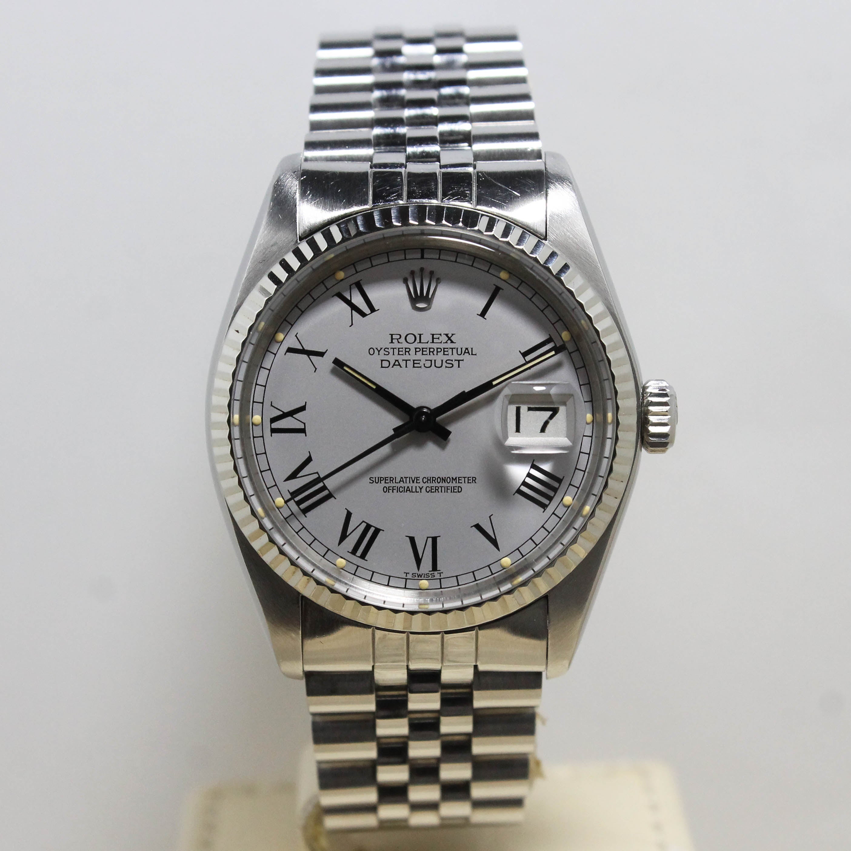 1977 Rolex Datejust Light Grey Buckley Dial Ref. 16014