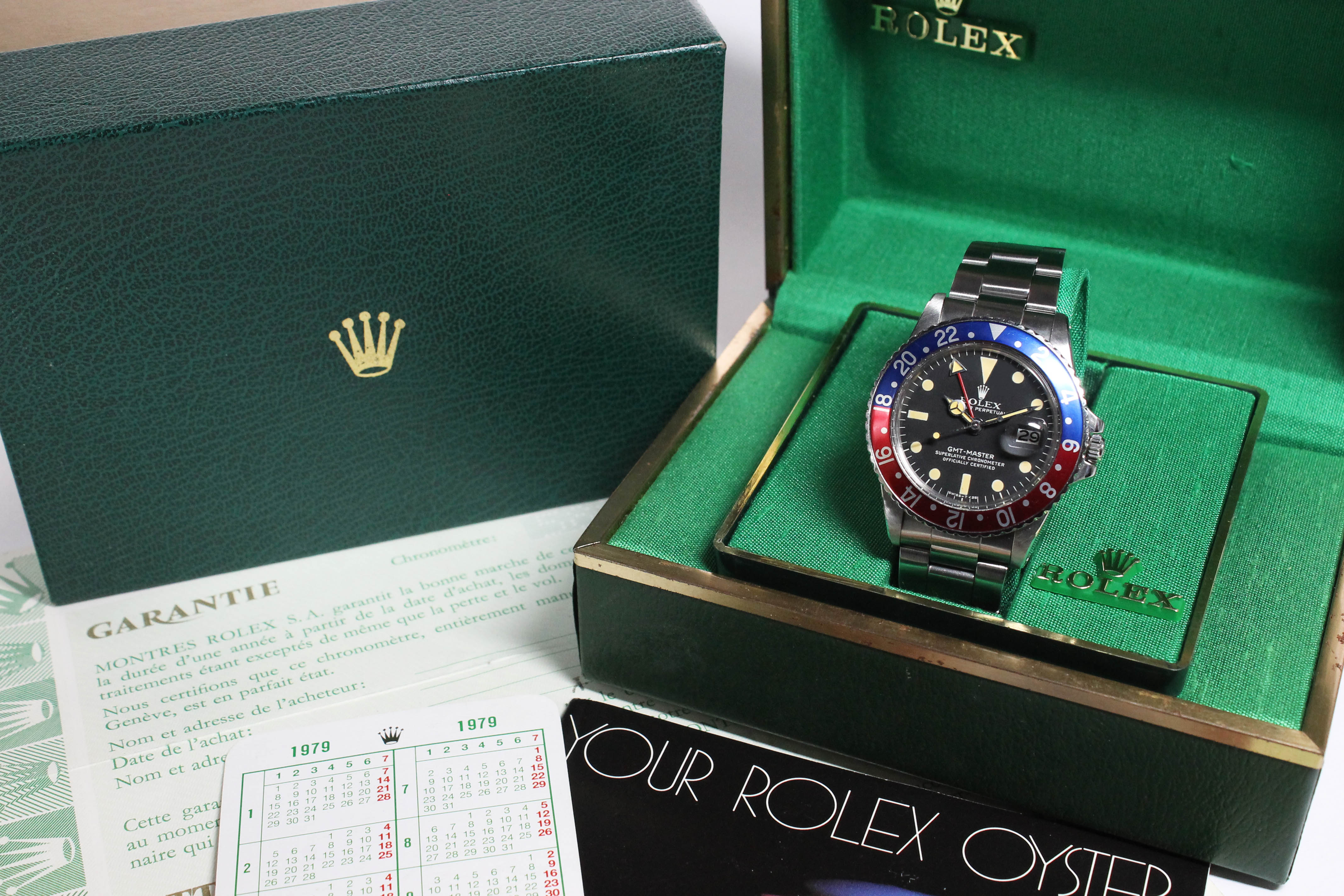 1978 Rolex GMT Master MK4 Ref. 1675 (Full Set)