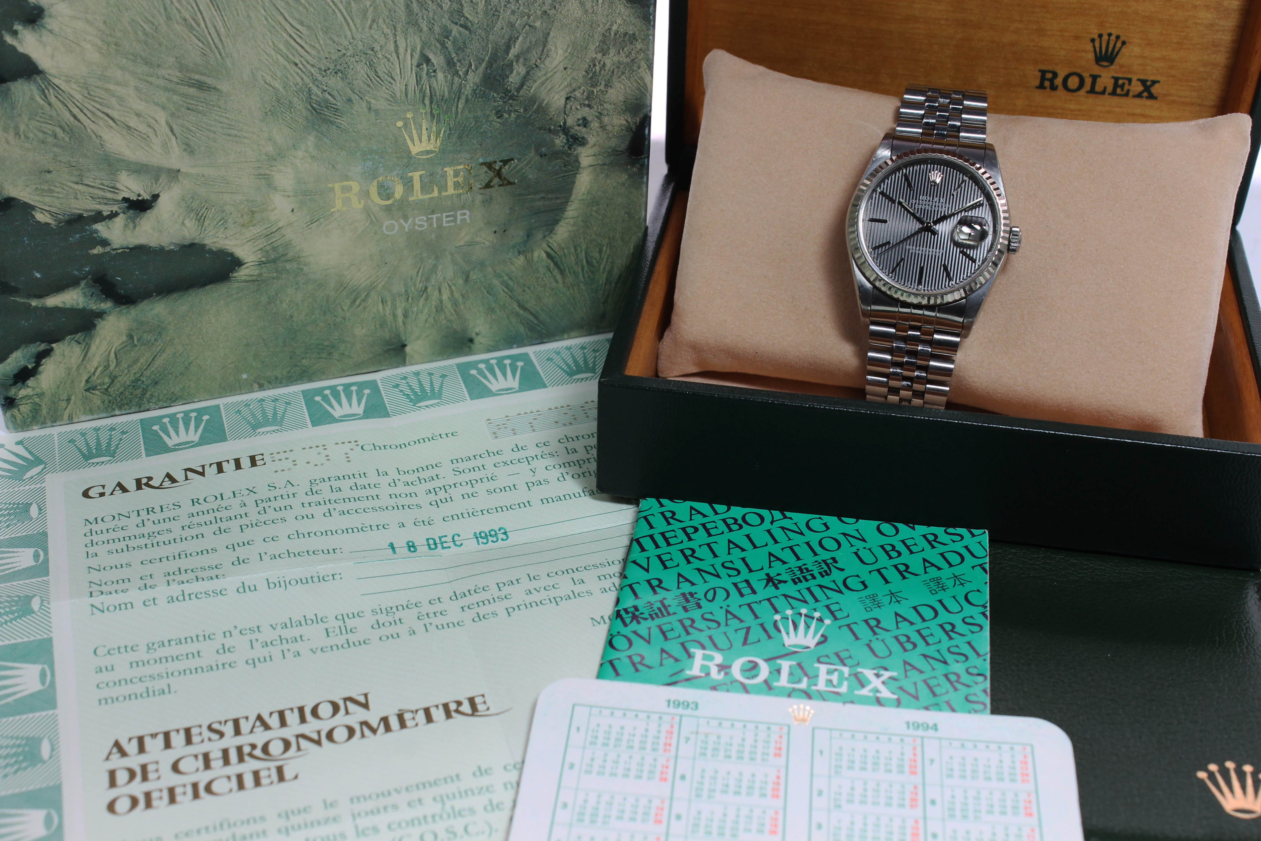 Rolex Datejust St/WG Ref. 16234 Year 1991 (Full Set)