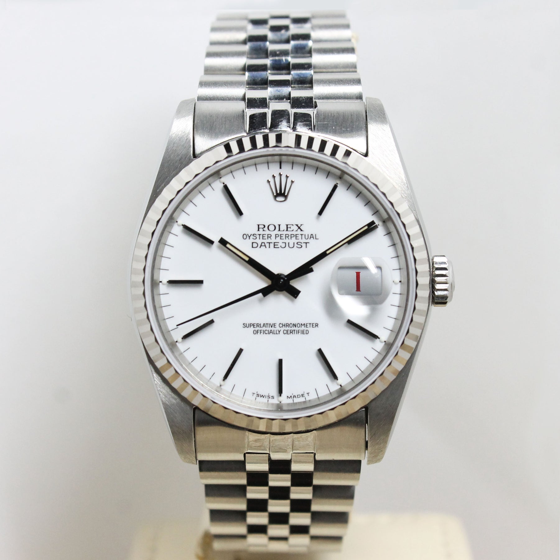 1987 Rolex Datejust Porcelain Ref. 16234