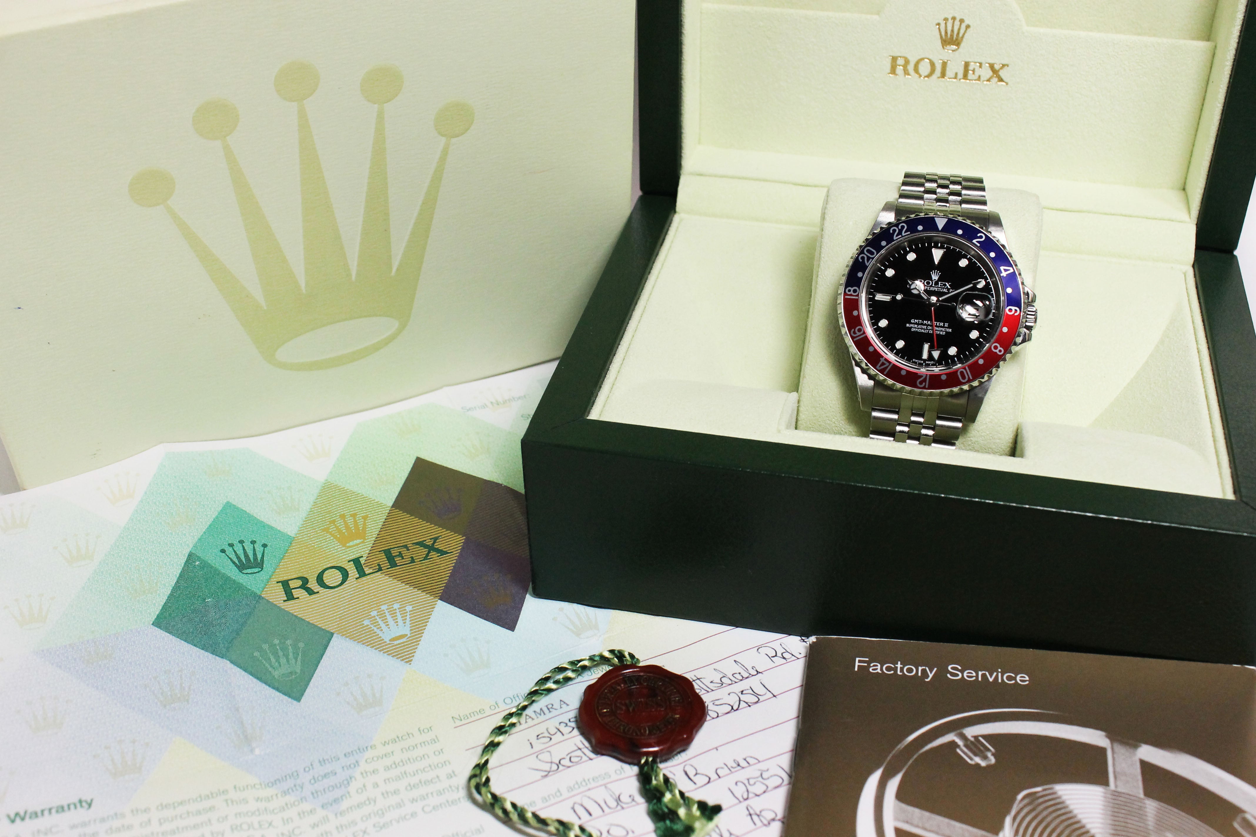 2003 Rolex GMT Master II Ref. 16710 (Full Set)