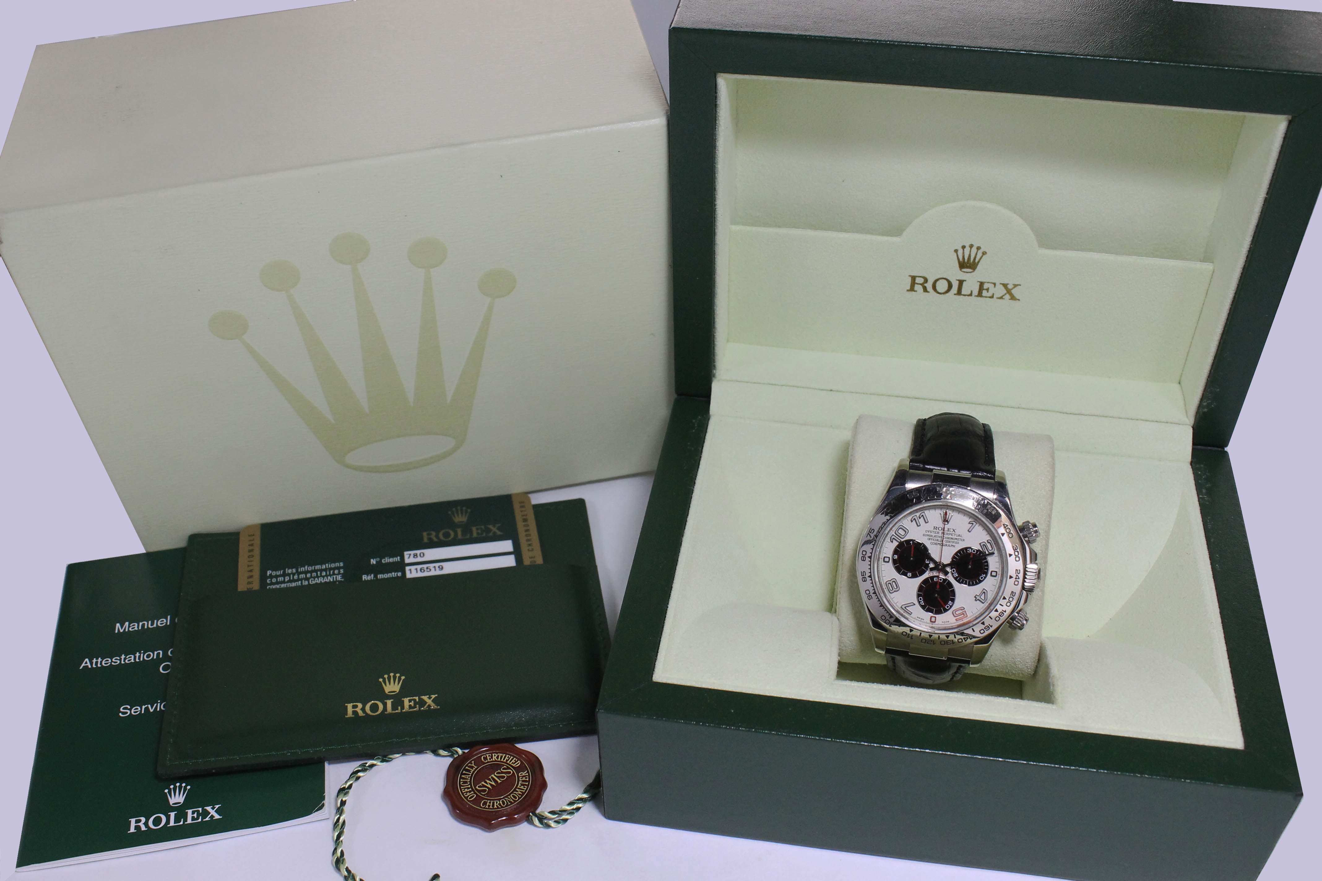 2009 Rolex Daytona Racing Dial Ref. 116519 (Full set)