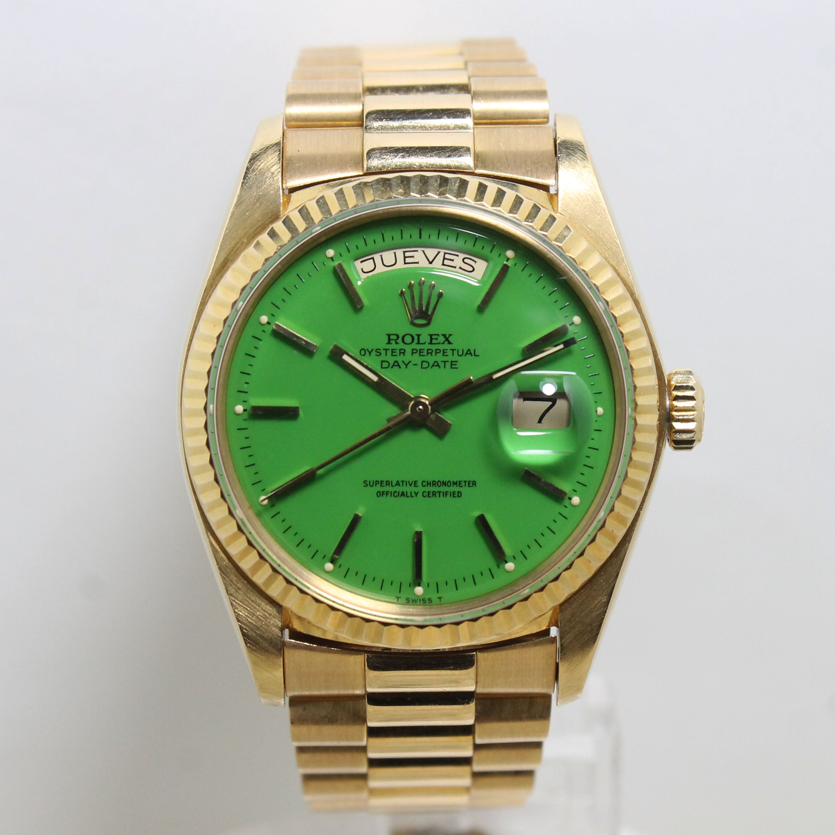 1978 Rolex Day Date Green Stella Dial Ref. 1803