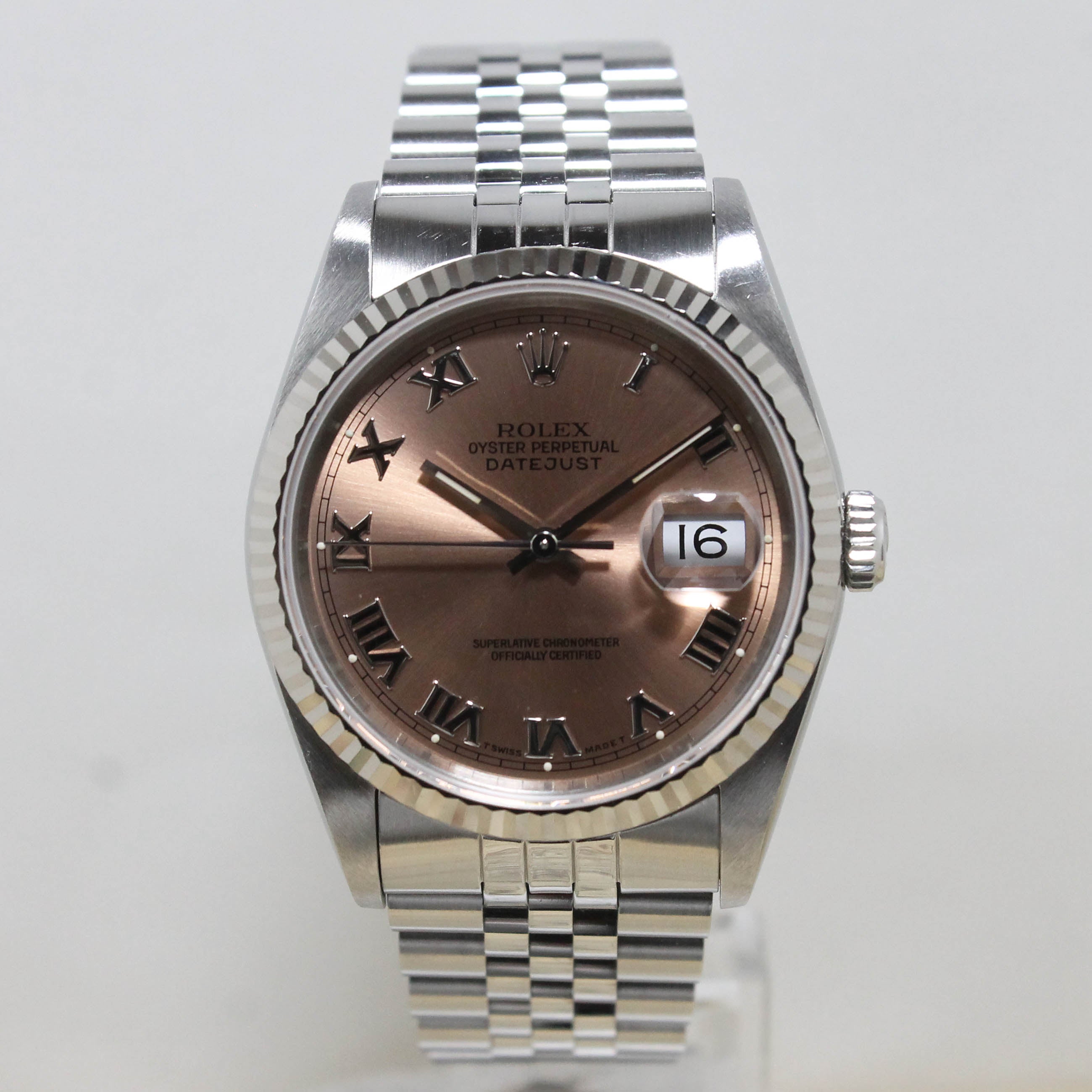 1993 Rolex Datejust St/WG Salmon Dial Ref.  16234