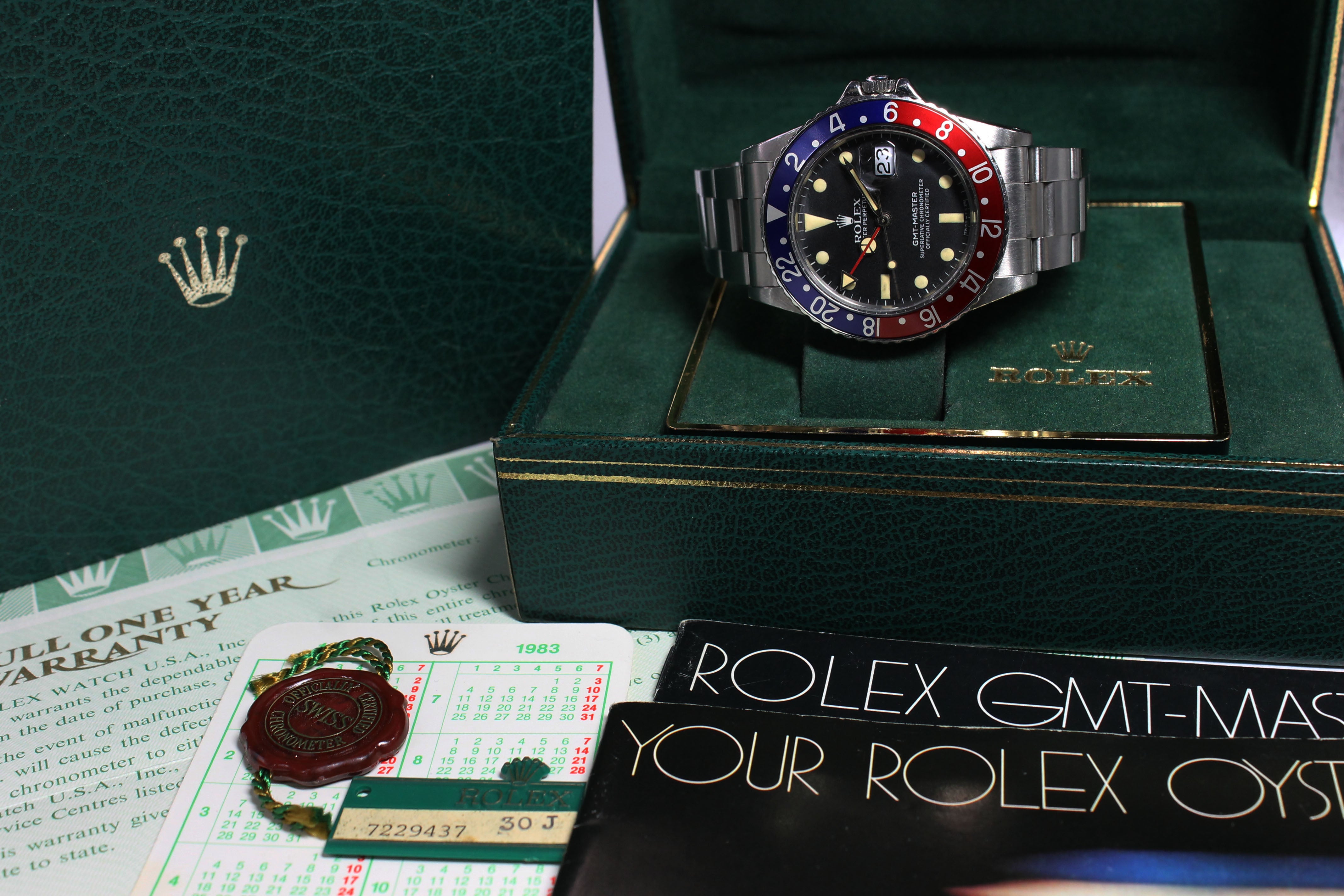 Rolex GMT Master Ref. 16750 Year 1983 (Full Set)