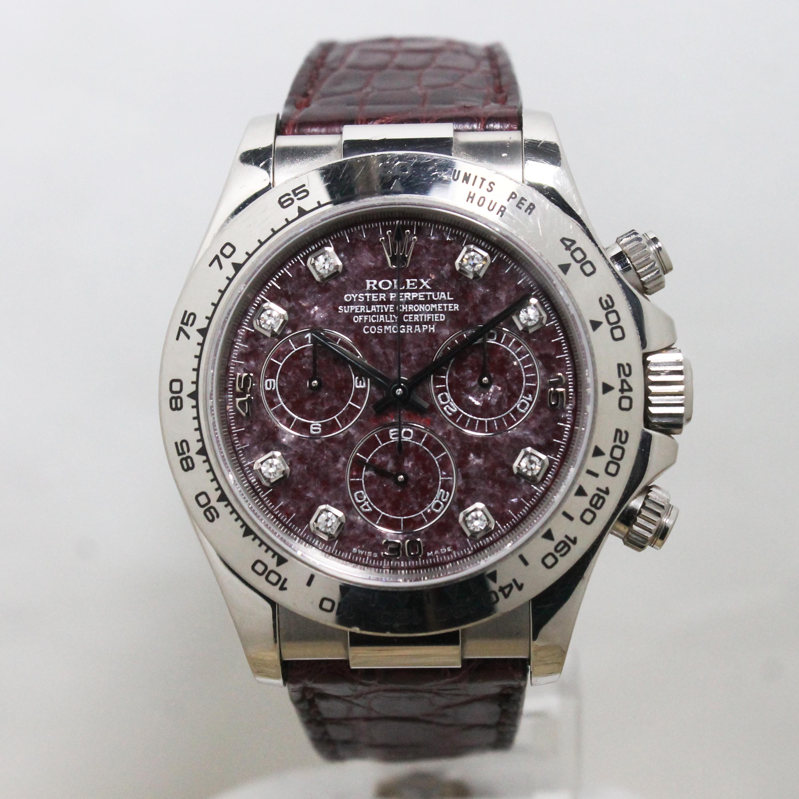 2000 Rolex Daytona White Gold Grossular Diamond Dial Ref. 116519