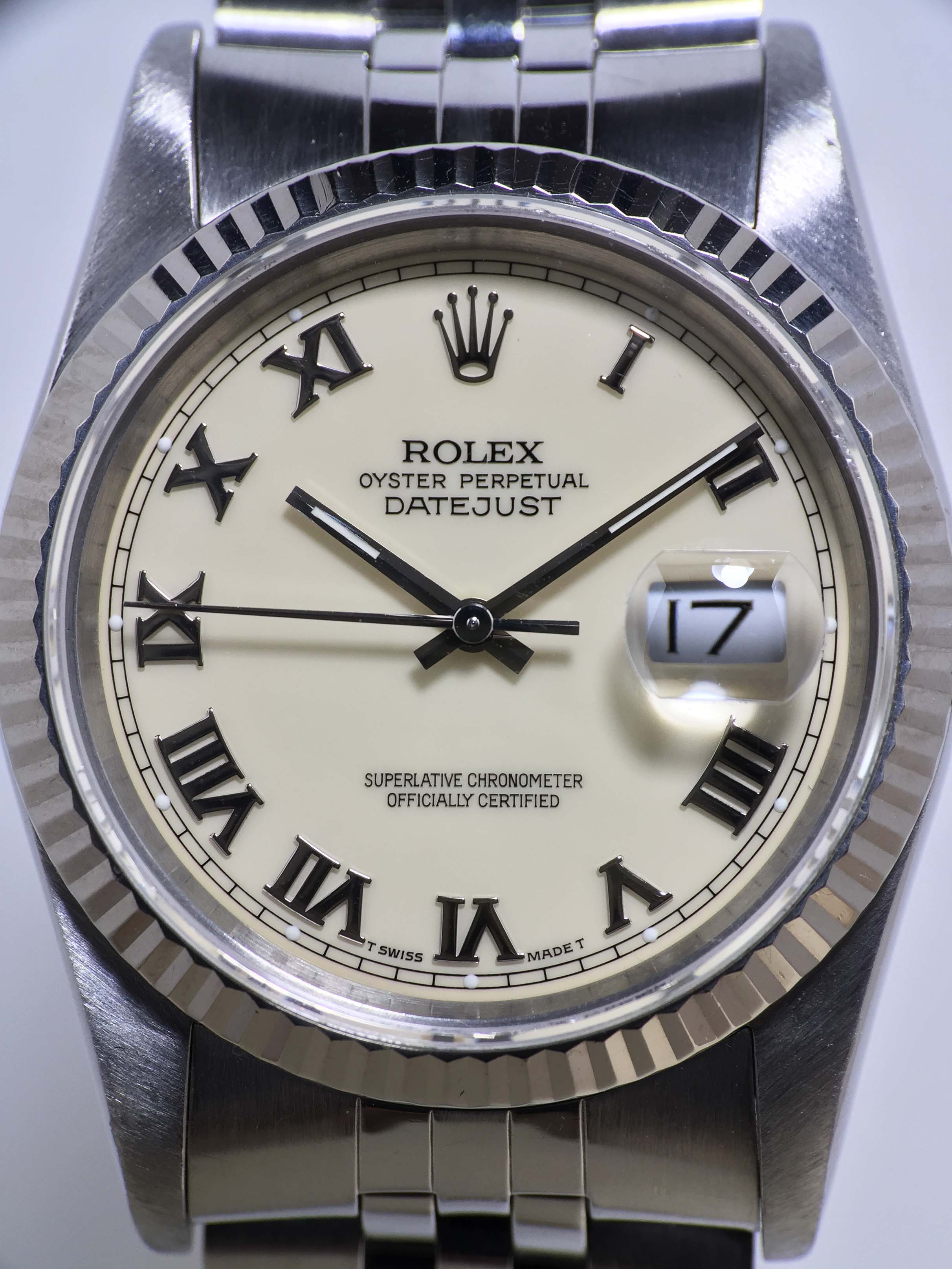 1990 Rolex Datejust St/WG Cream Dial Ref. 16234