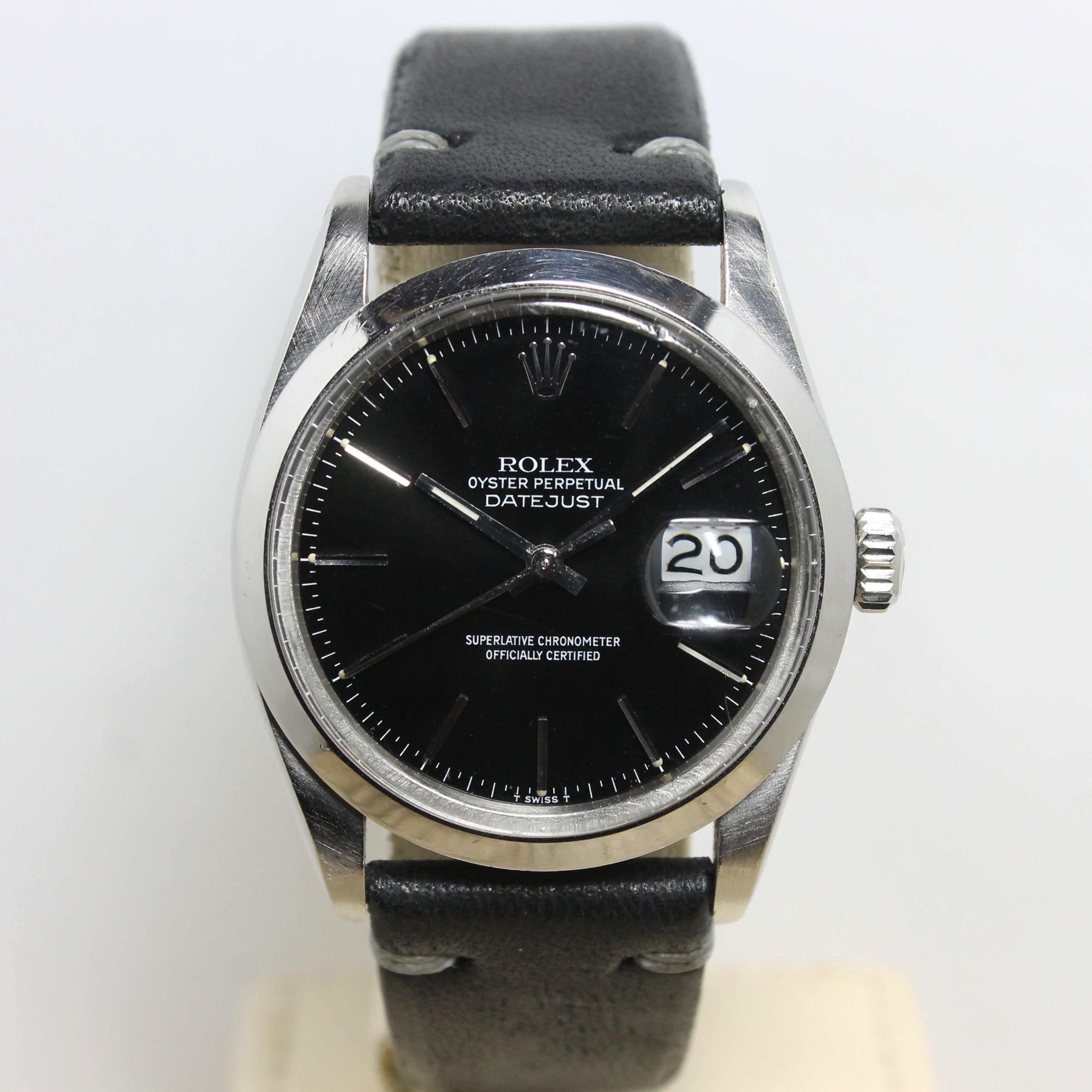 1982 Rolex Datejust Black Dial Ref. 16000