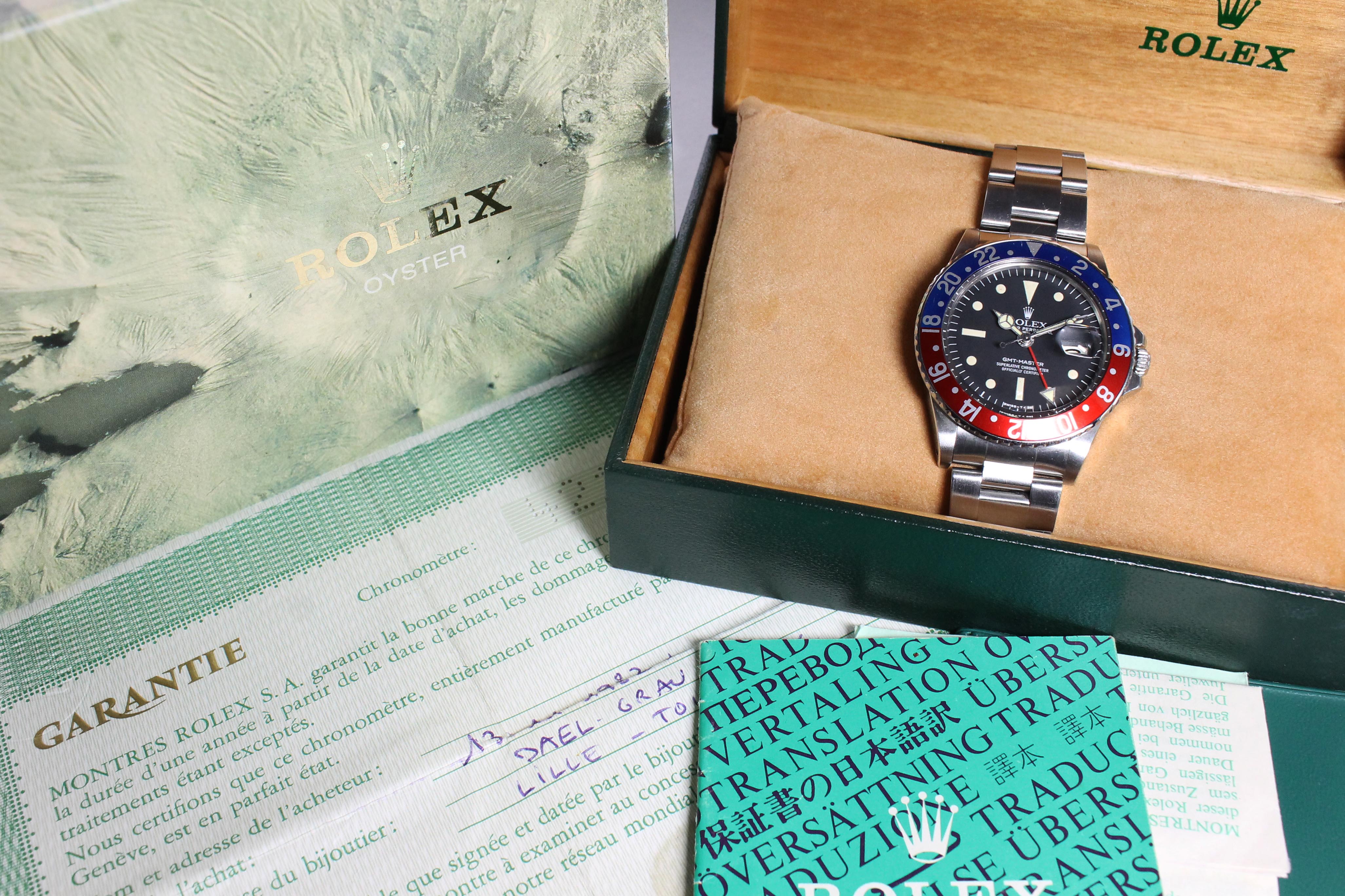 Rolex GMT Master MK3 Radial Ref. 1675 Year 1977 (Full Set)