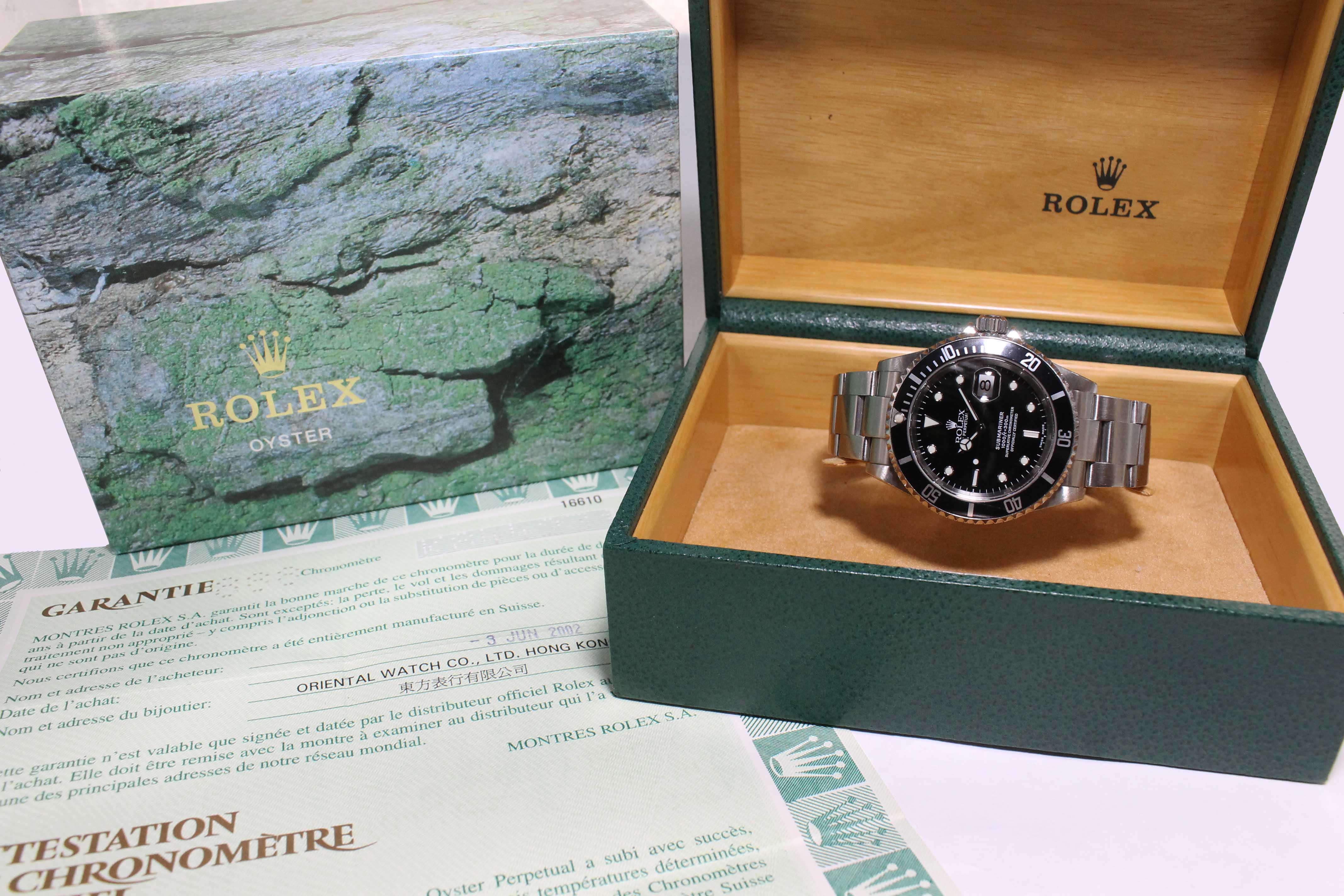 2001 Rolex Submariner Ref. 16610 (with Box & Papers)