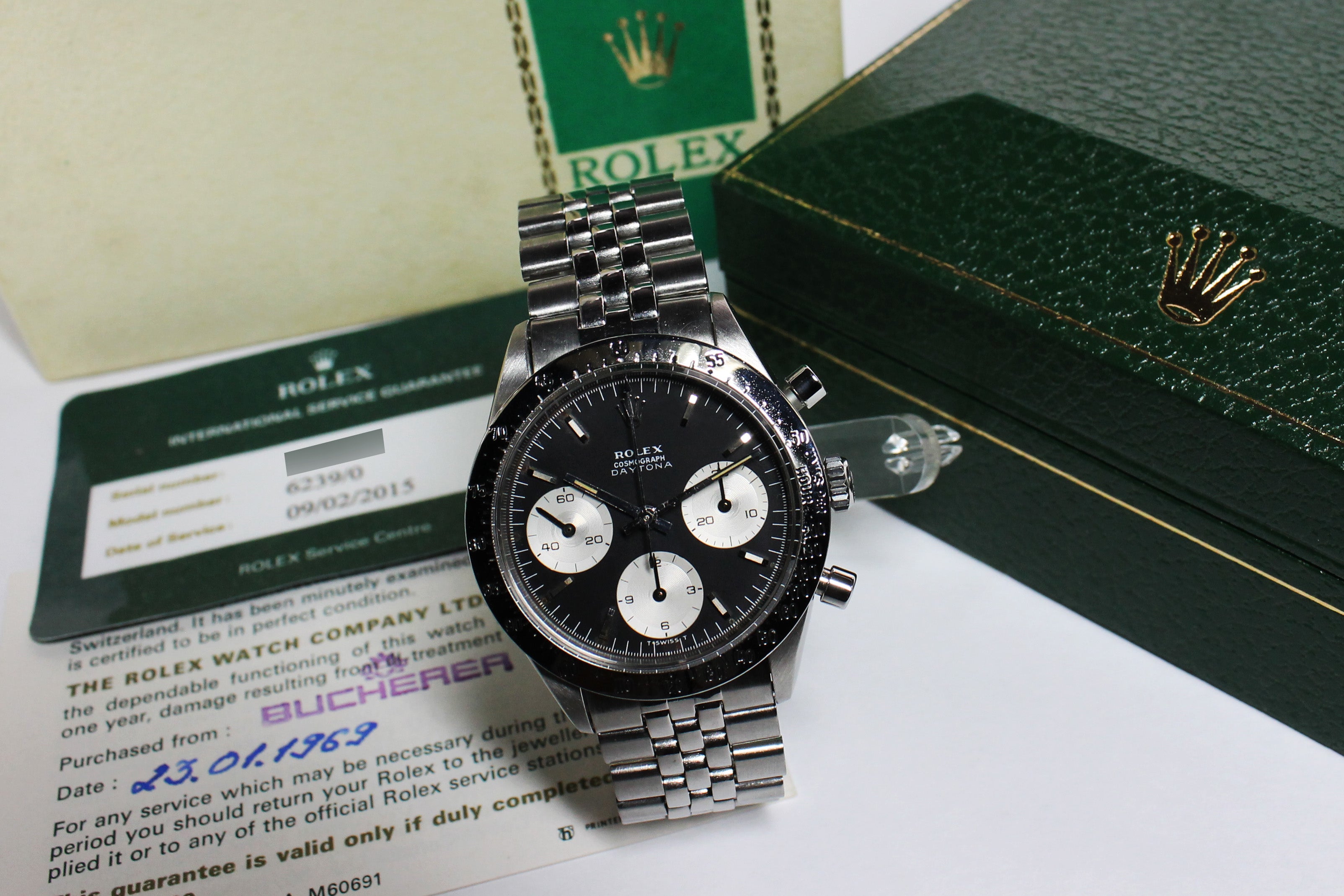 Rolex Daytona Ref. 6239 Year 1967 (Full Set) - Price on Request