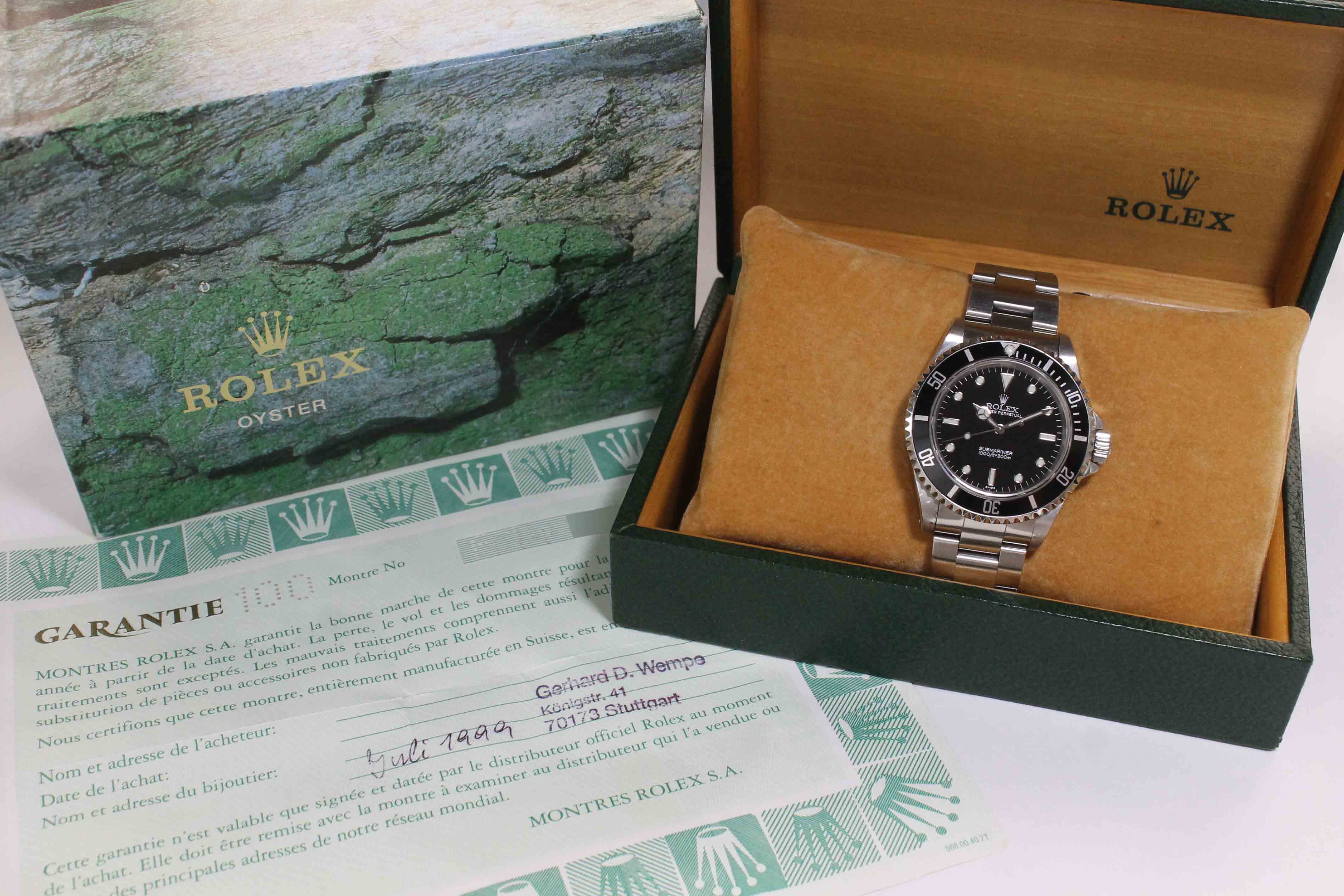 1999 Rolex Submariner Ref. 14060 (Full Set)