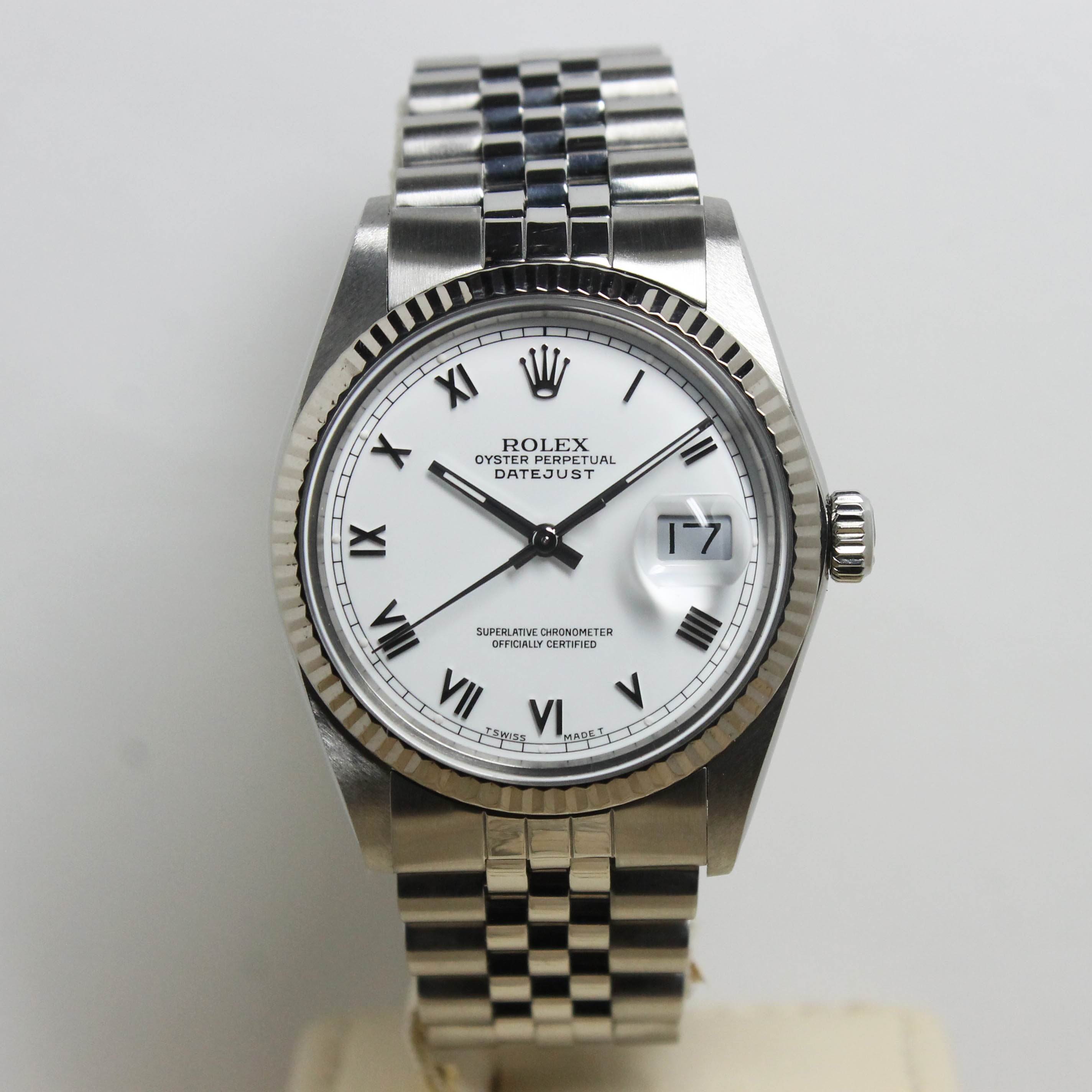 1987 Rolex Datejust White Roman Dial Ref. 16014