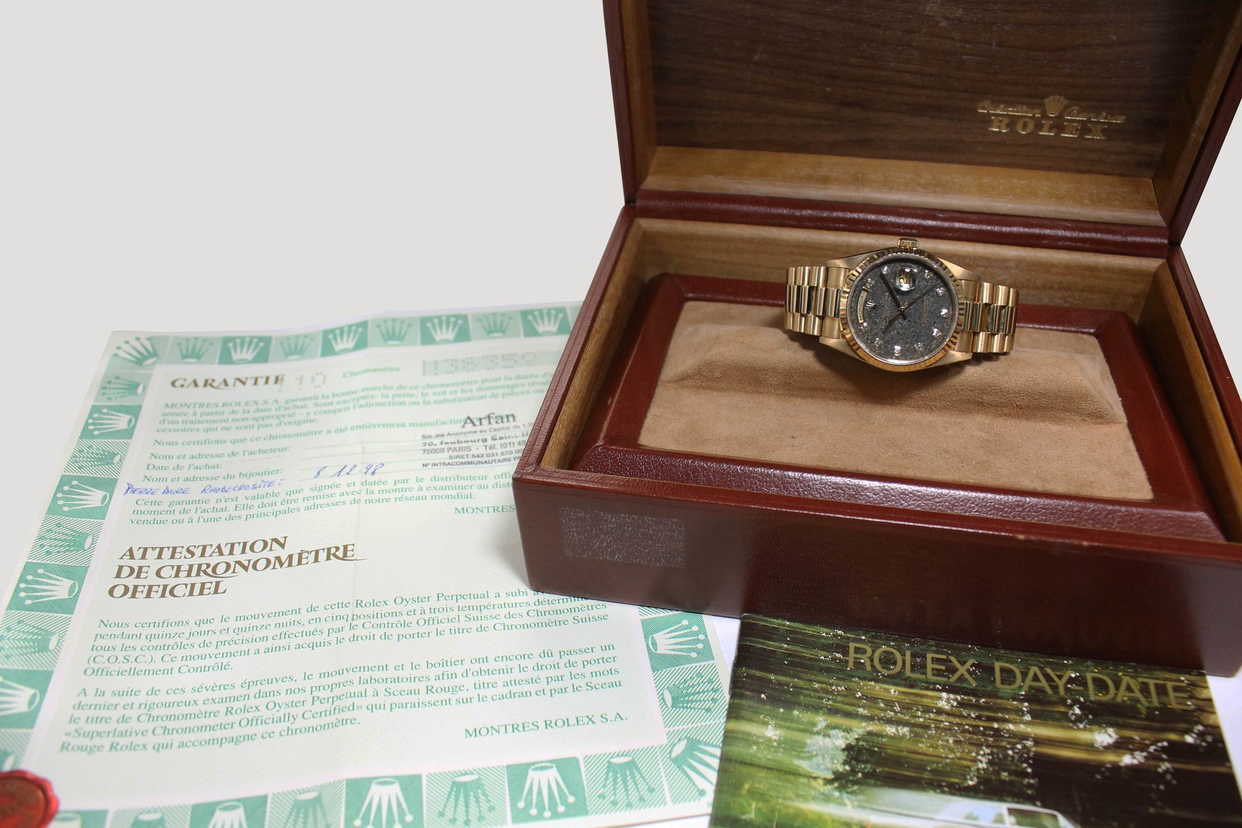 1998 Rolex Day Date Fossil 'Jurassic Park' Ref. 18238 (with Box & Papers)