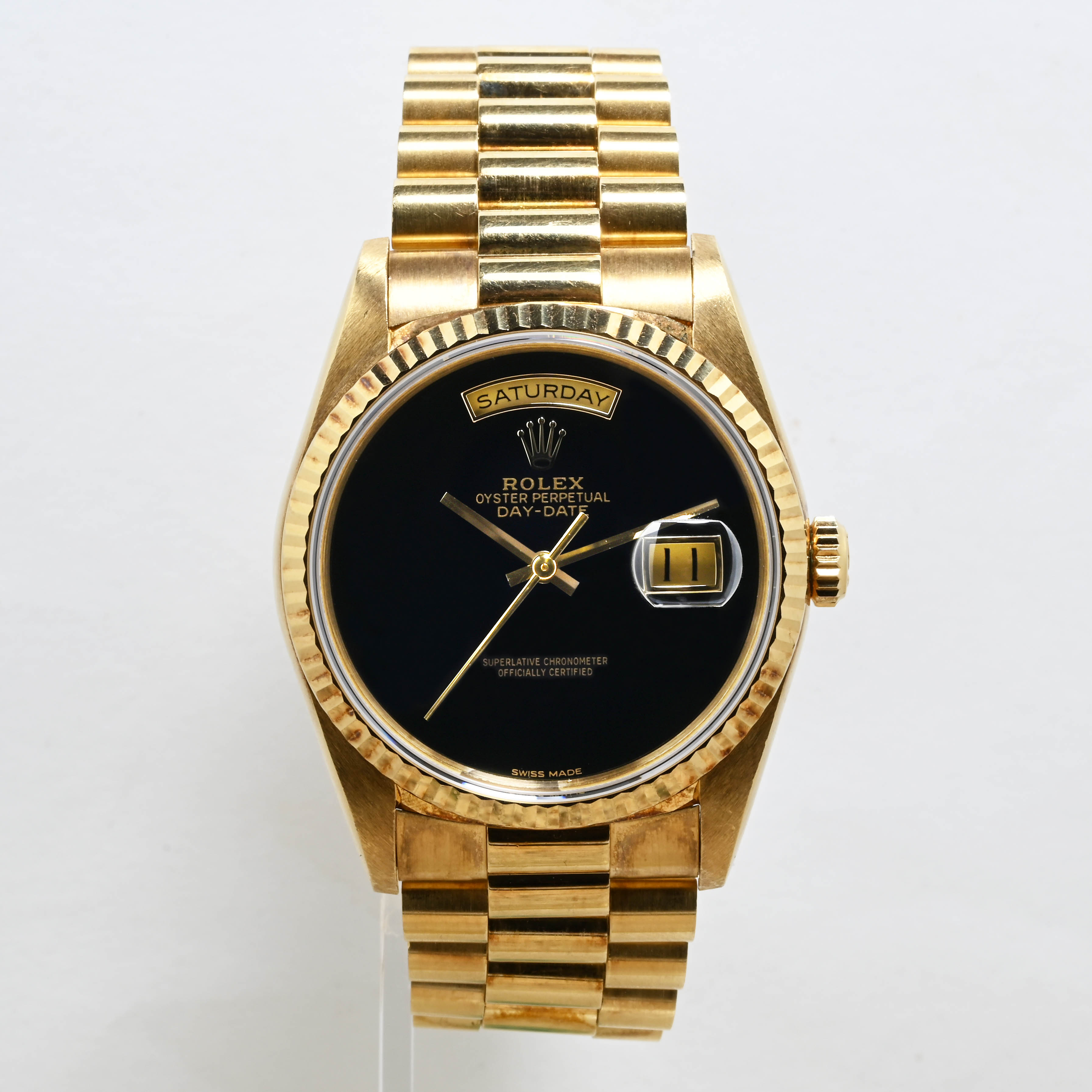 1989 Rolex Day Date Onyx Dial Ref. 18238