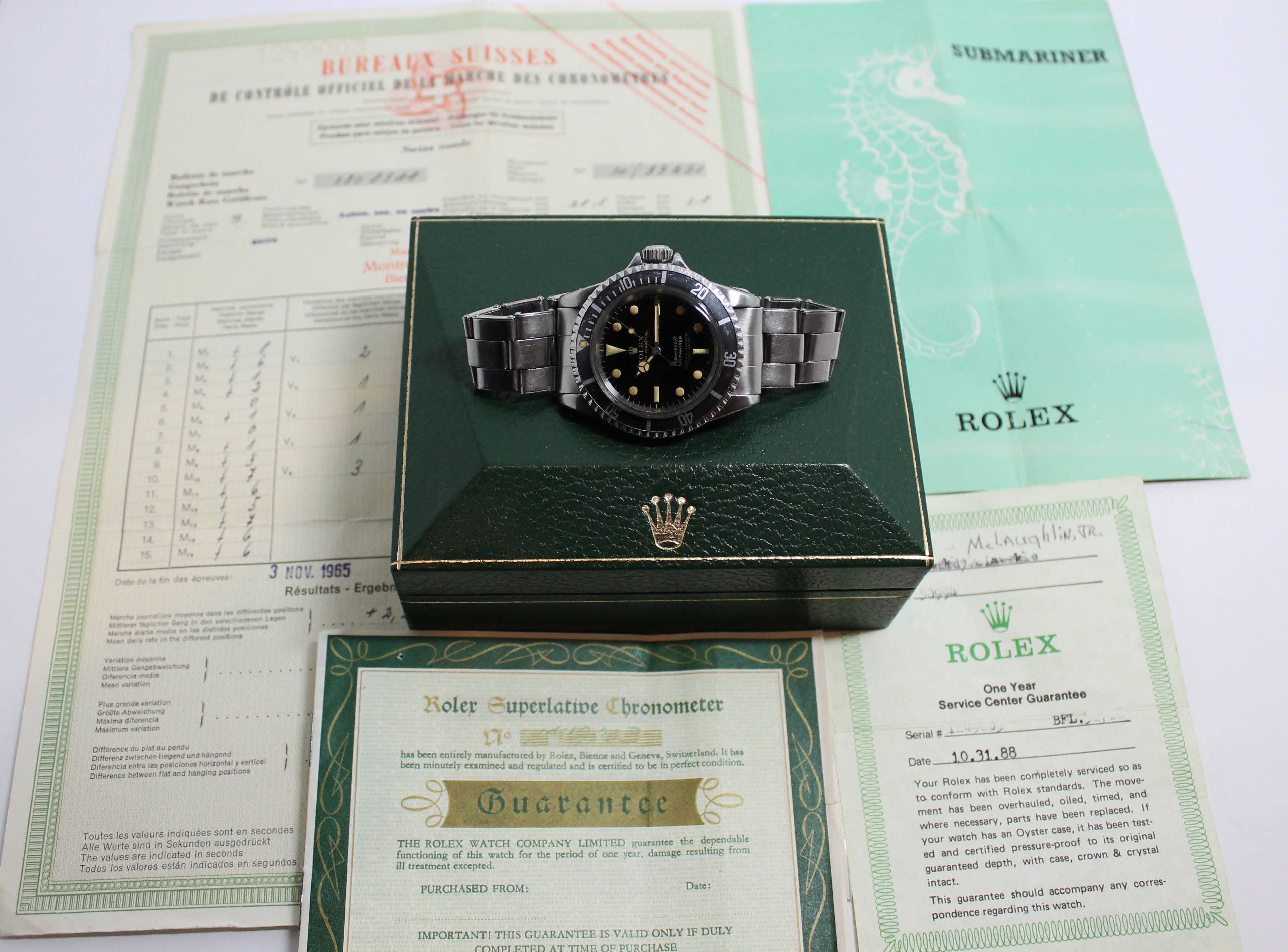 Rolex Submariner Ref. 5512 Year 1965 (Full Set)