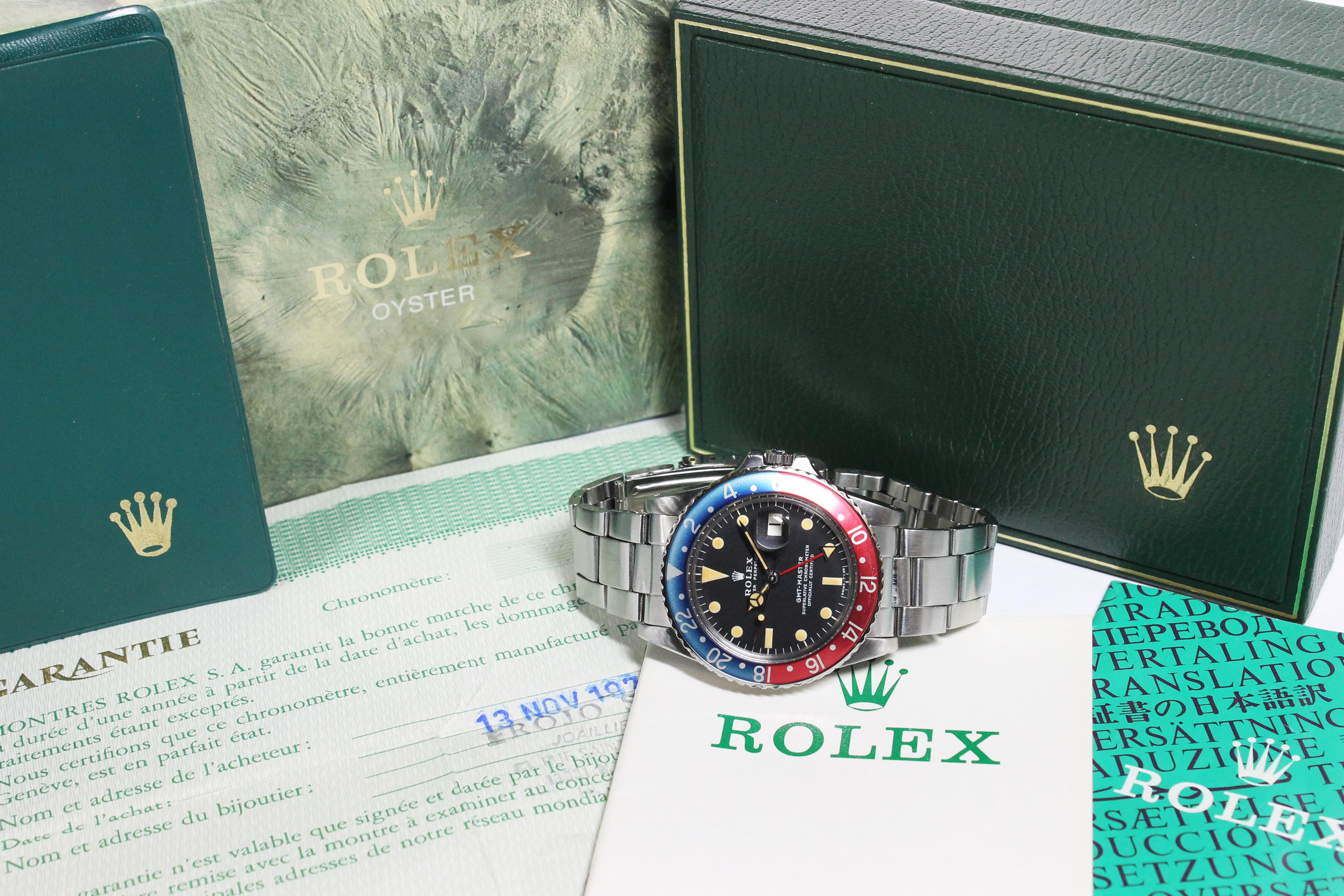 Rolex GMT Master MK2 Ref. 1675 Year 1973 (Full Set)