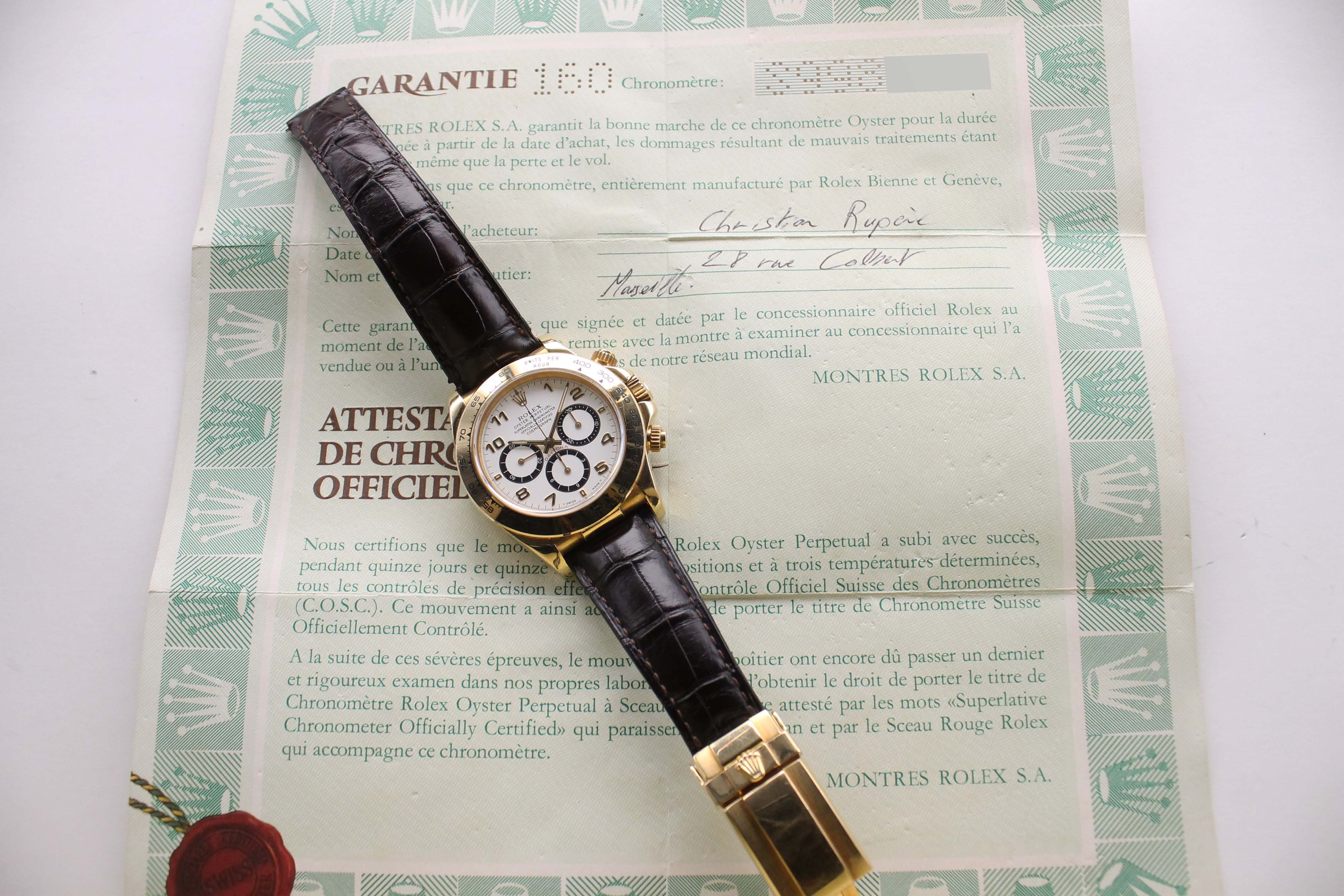 1994 Rolex Daytona Inverted 6 Ref. 16518 (with Certificate)