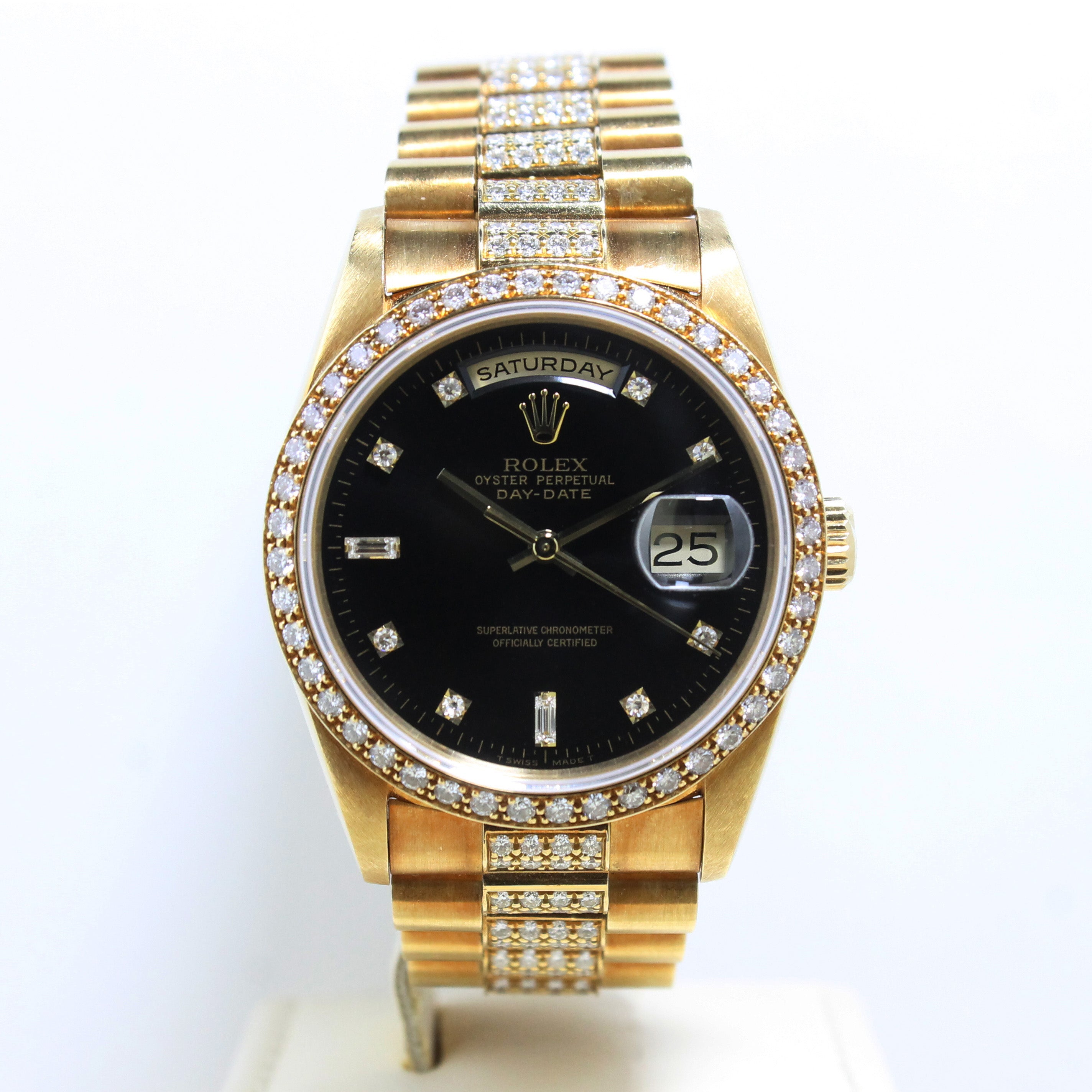 1990 Rolex Day Date with Diamond Bracelet Ref. 18348