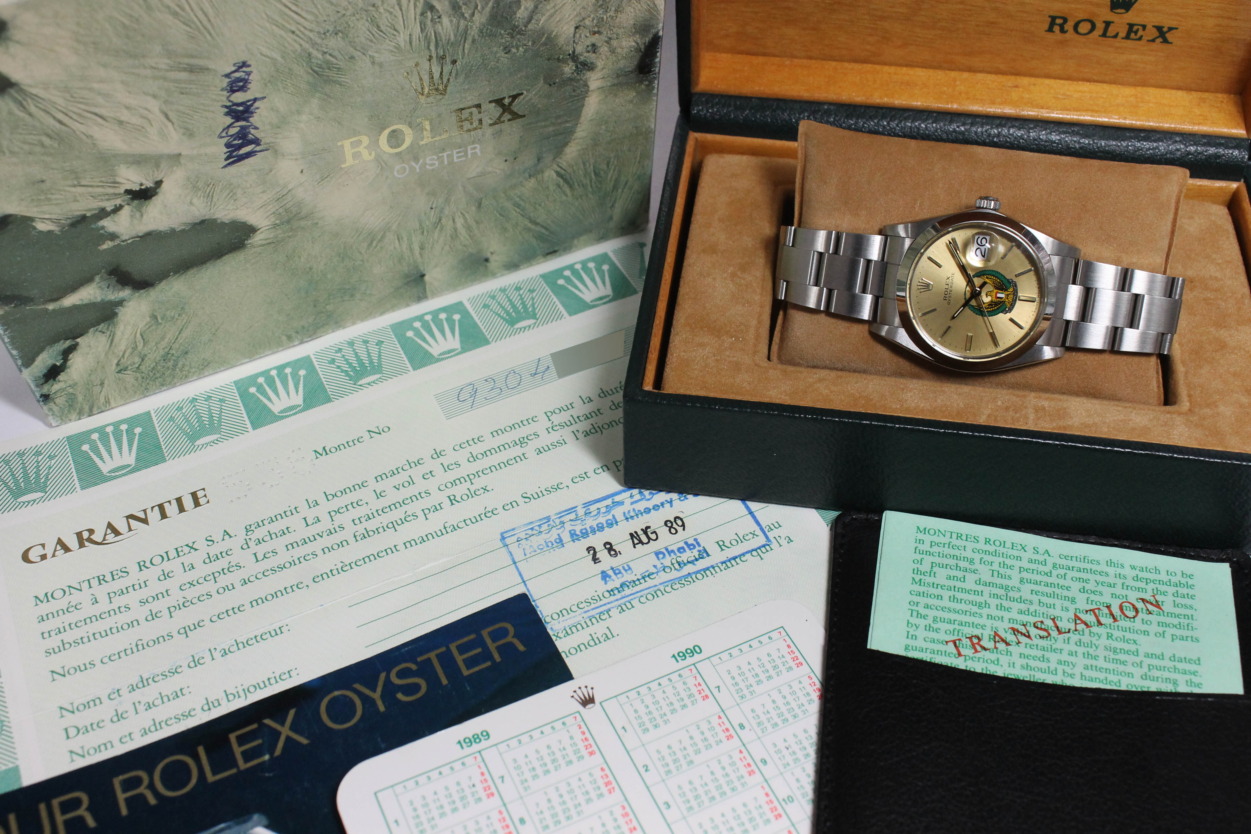 1986 Rolex Oysterdate Precision UAE NOS Ref. 6694 (Full Set)