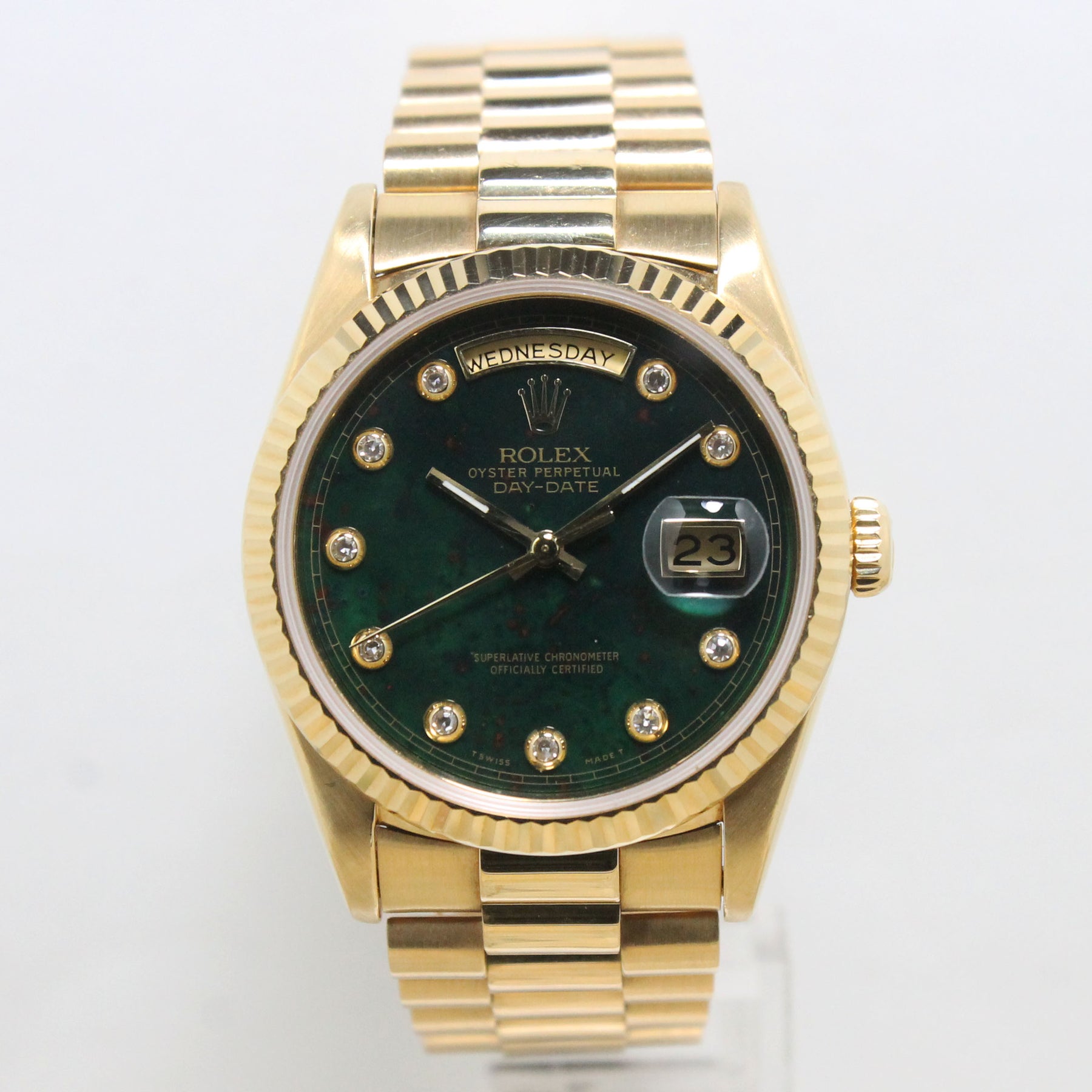 1993 Rolex Day Date Bloodstone Pinball Diamonds Ref. 18238