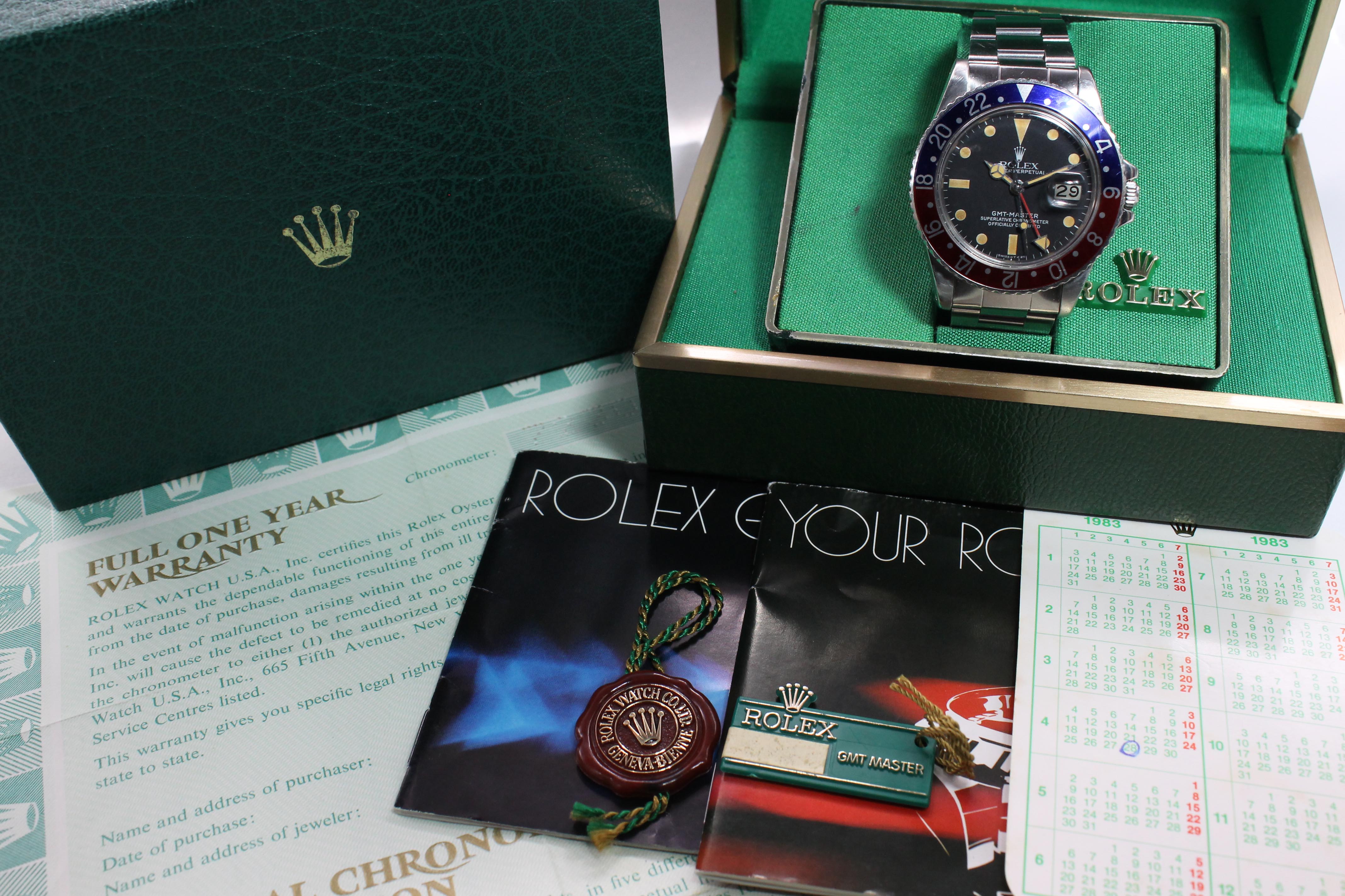 Rolex GMT Master Ref. 16750 Year 1983 (Full Set)