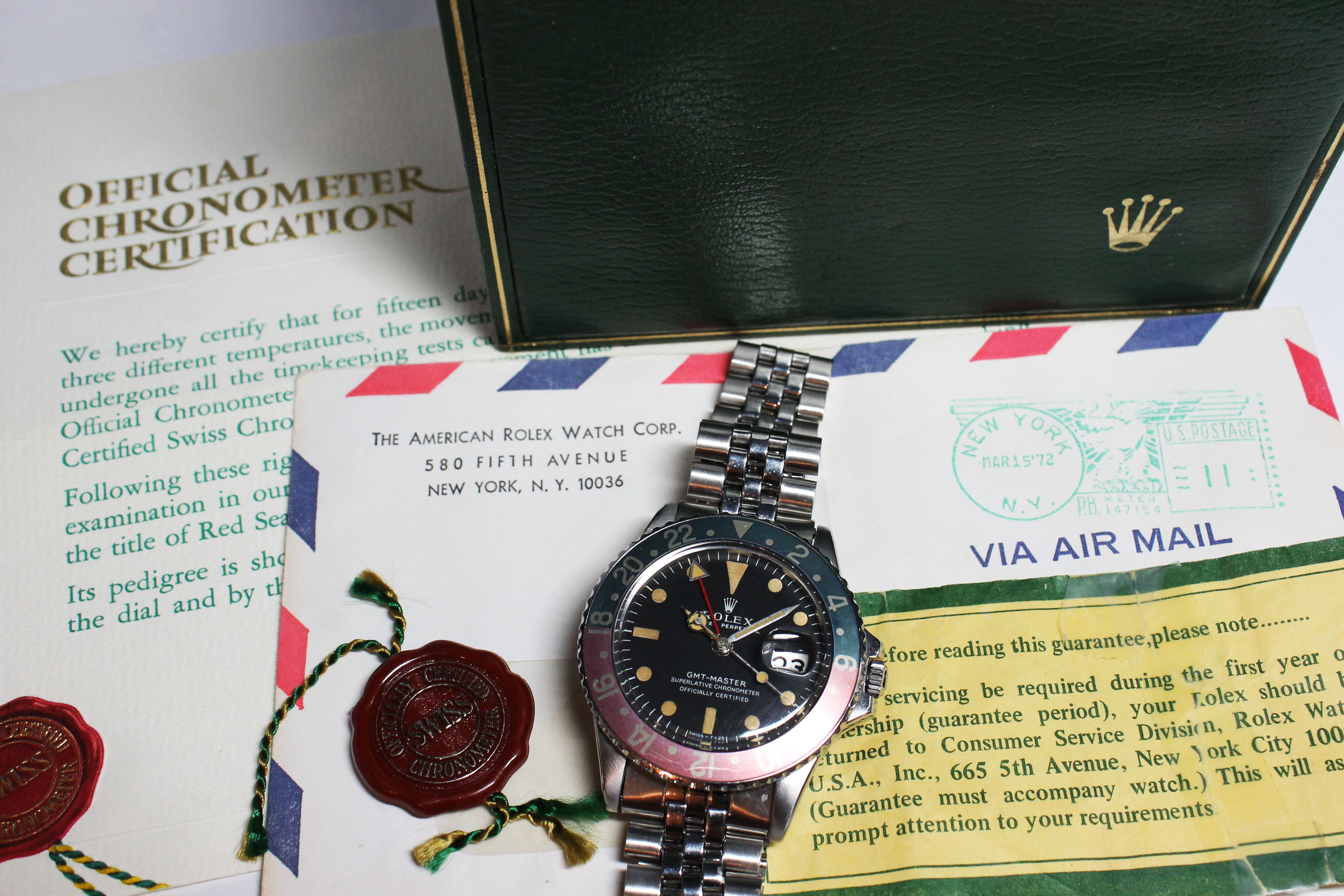 Rolex GMT Master Ref. 1675 Year 1969 (Full Set)