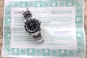 1991 Rolex Submariner Tritium Dial Ref. 14060 (with Papers)
