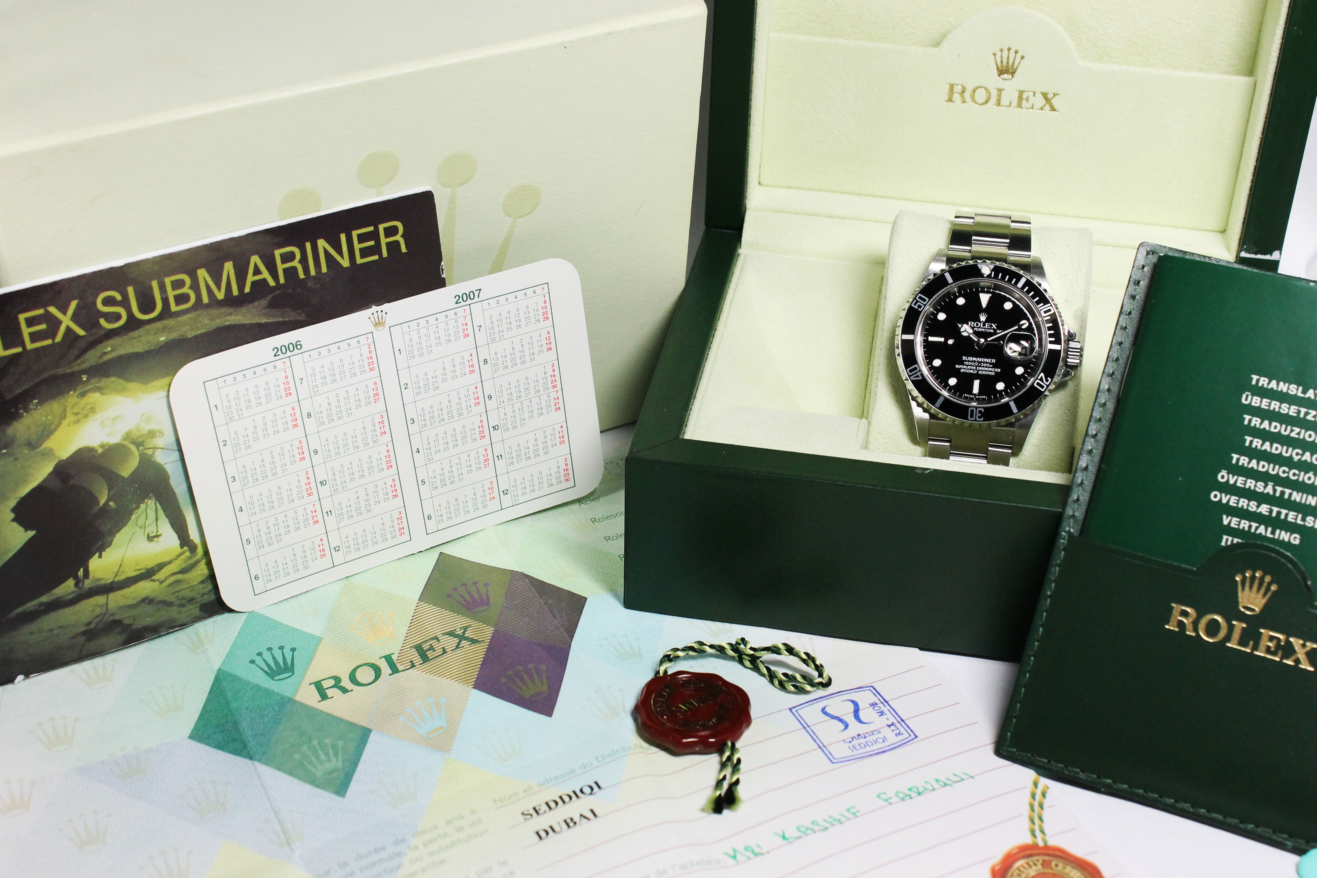 Rolex Submariner Ref. 16610 Year 2005 (Full Set)