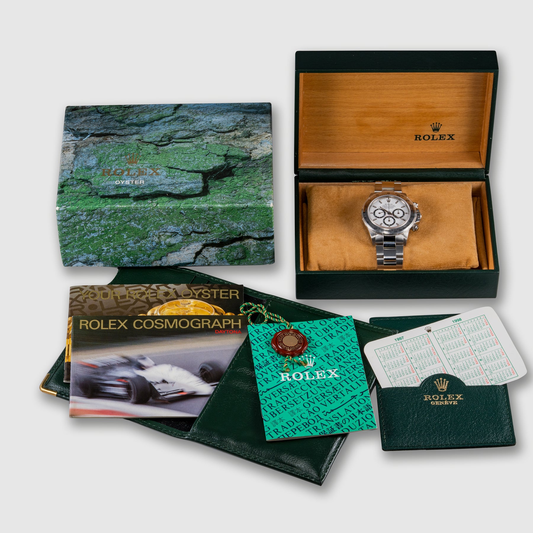 1997 Rolex Daytona White Dial New Old Stock Ref. 16520 (With Box and Booklets)