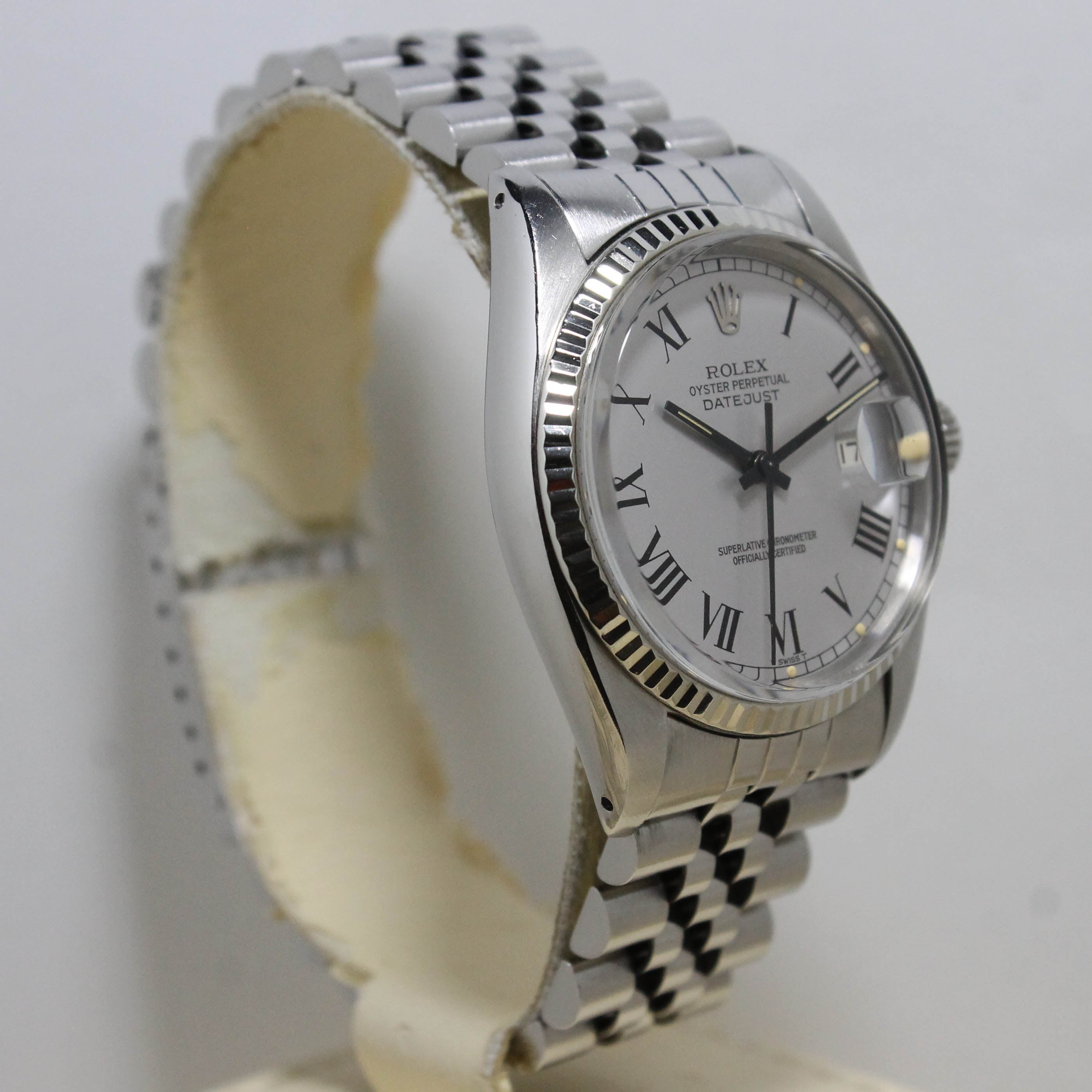 1977 Rolex Datejust Light Grey Buckley Dial Ref. 16014