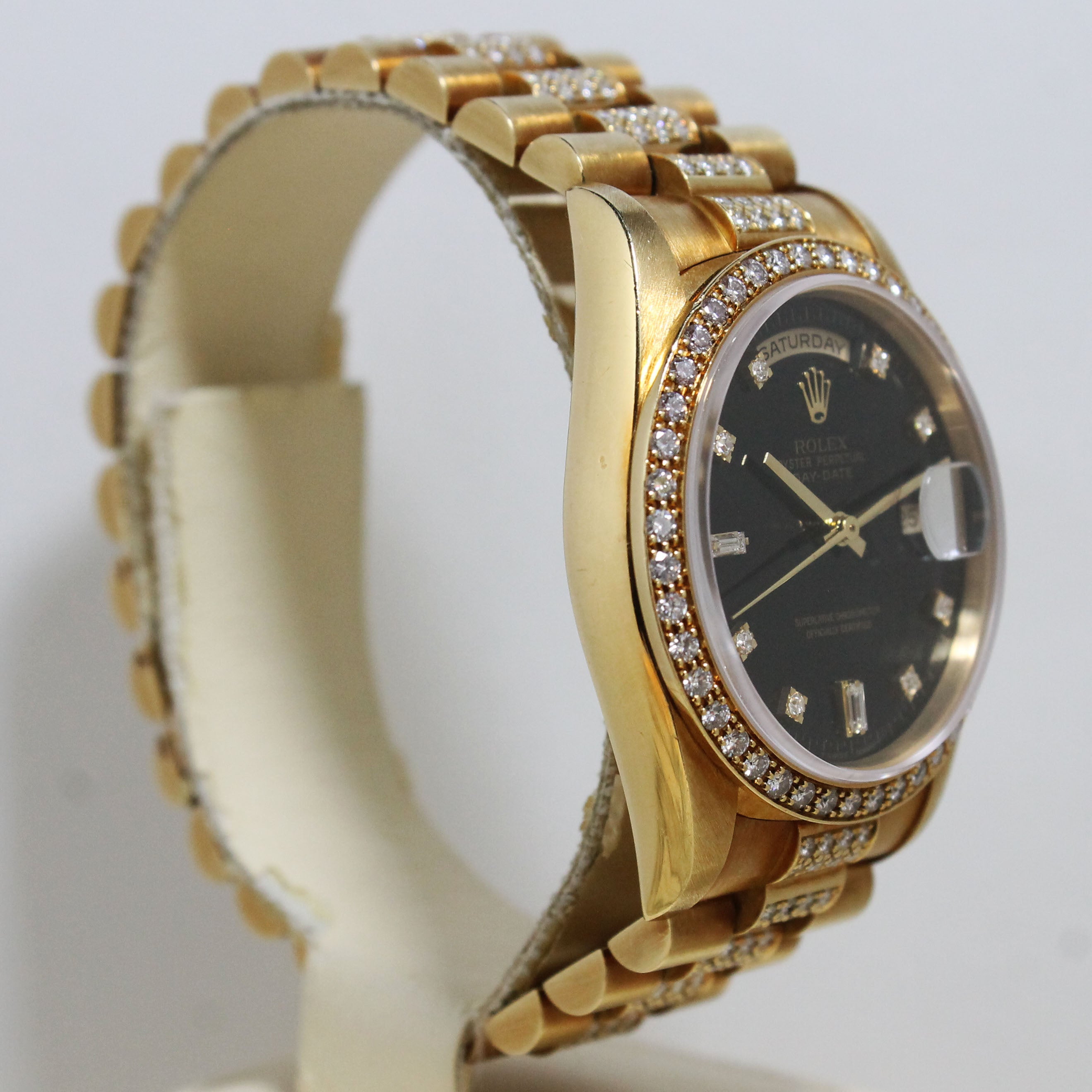 1990 Rolex Day Date with Diamond Bracelet Ref. 18348