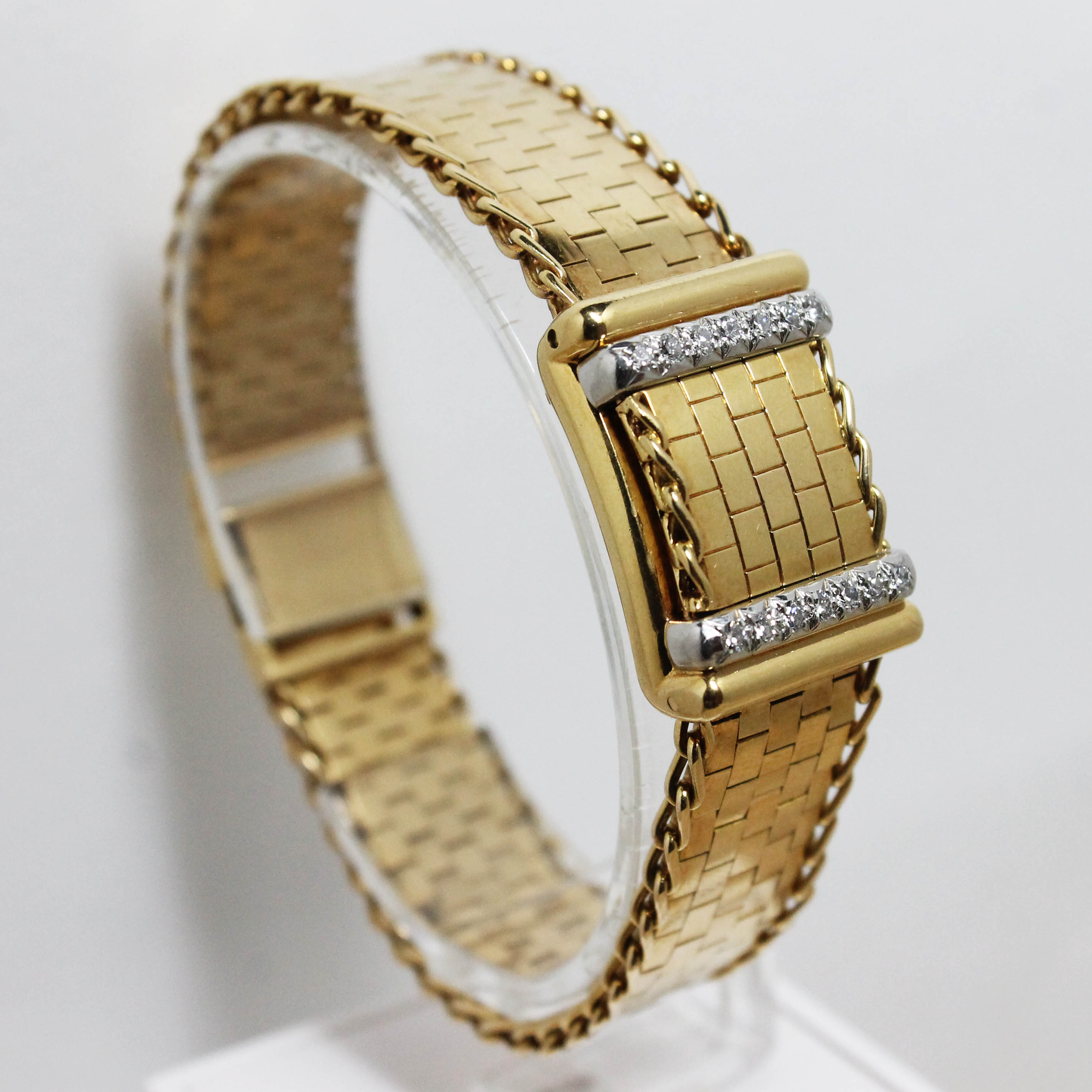 1956 Rolex Ladies 18K Concealed Diamond Watch